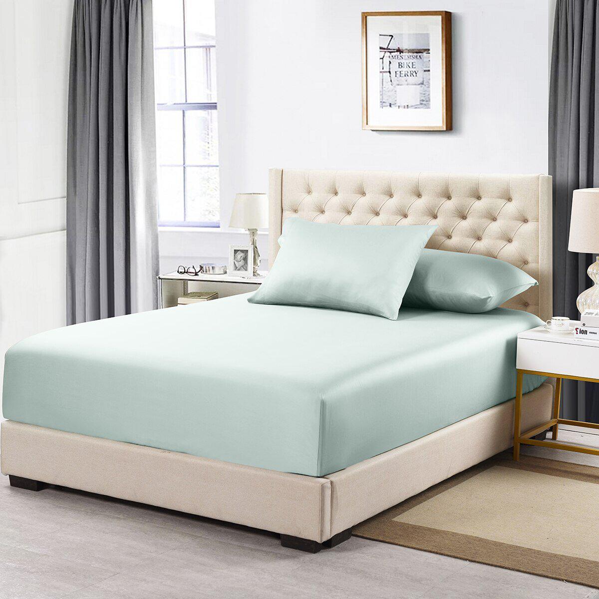 Split California King 2 Fitted Sheets Only - Heavyweight 1000 Thread Count USA