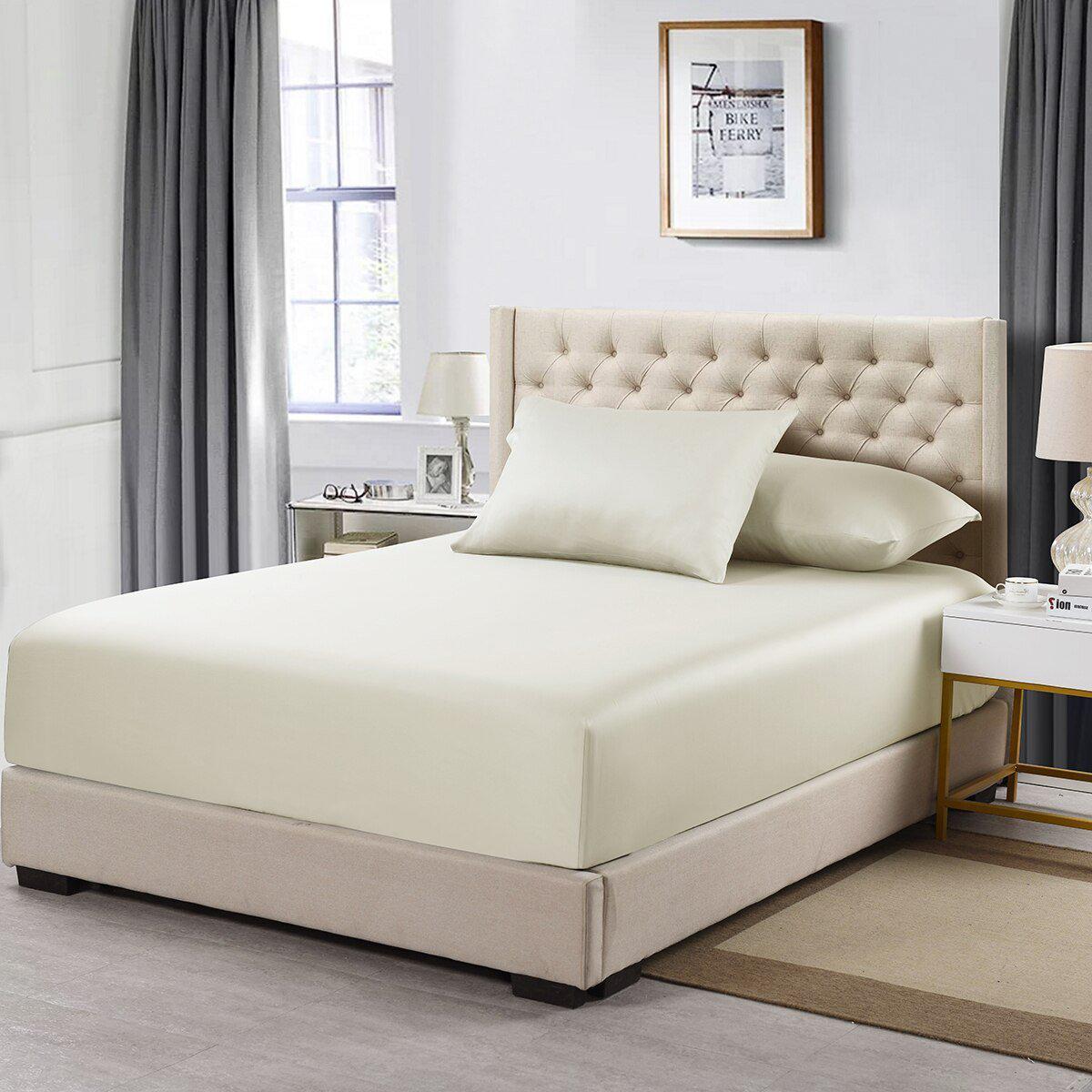 Split California King 2 Fitted Sheets Only - Heavyweight 1000 Thread Count USA