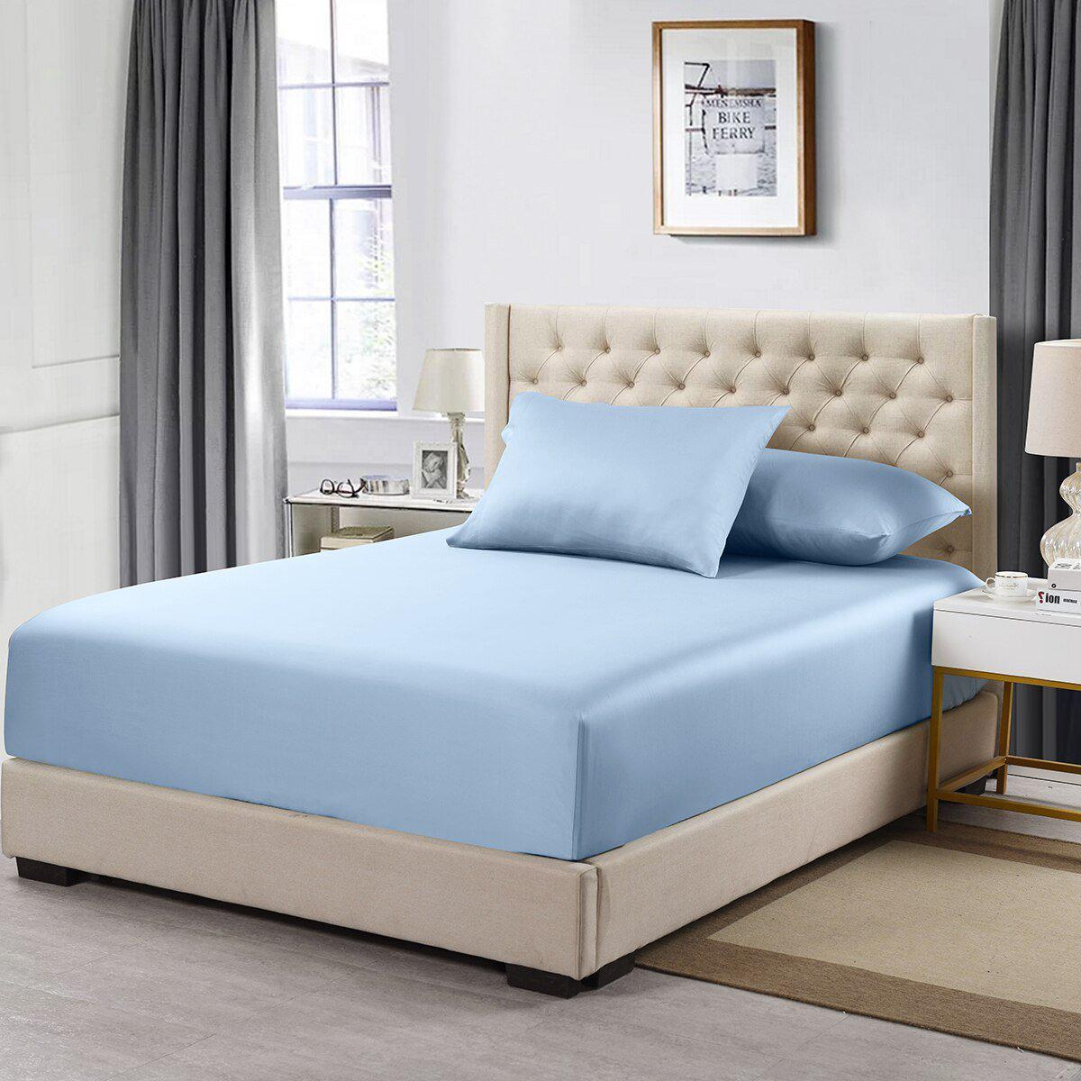 Split California King 2 Fitted Sheets Only - Heavyweight 1000 Thread Count USA