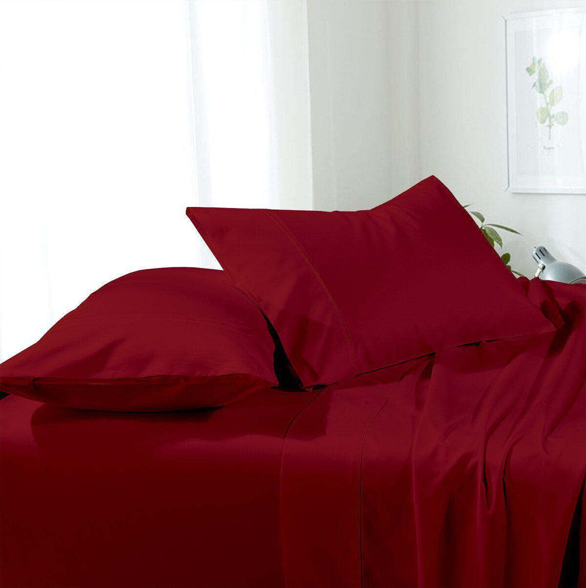Soft & Wrinkle-Free Split Adjustable King Sheets 100% Easy Care Microfiber