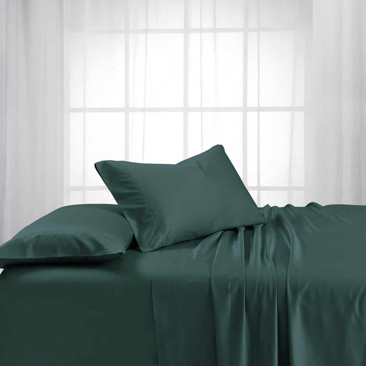 Split King Dual King Adjustable Bed Sheets Set - Bamboo Cotton (Hybrid)