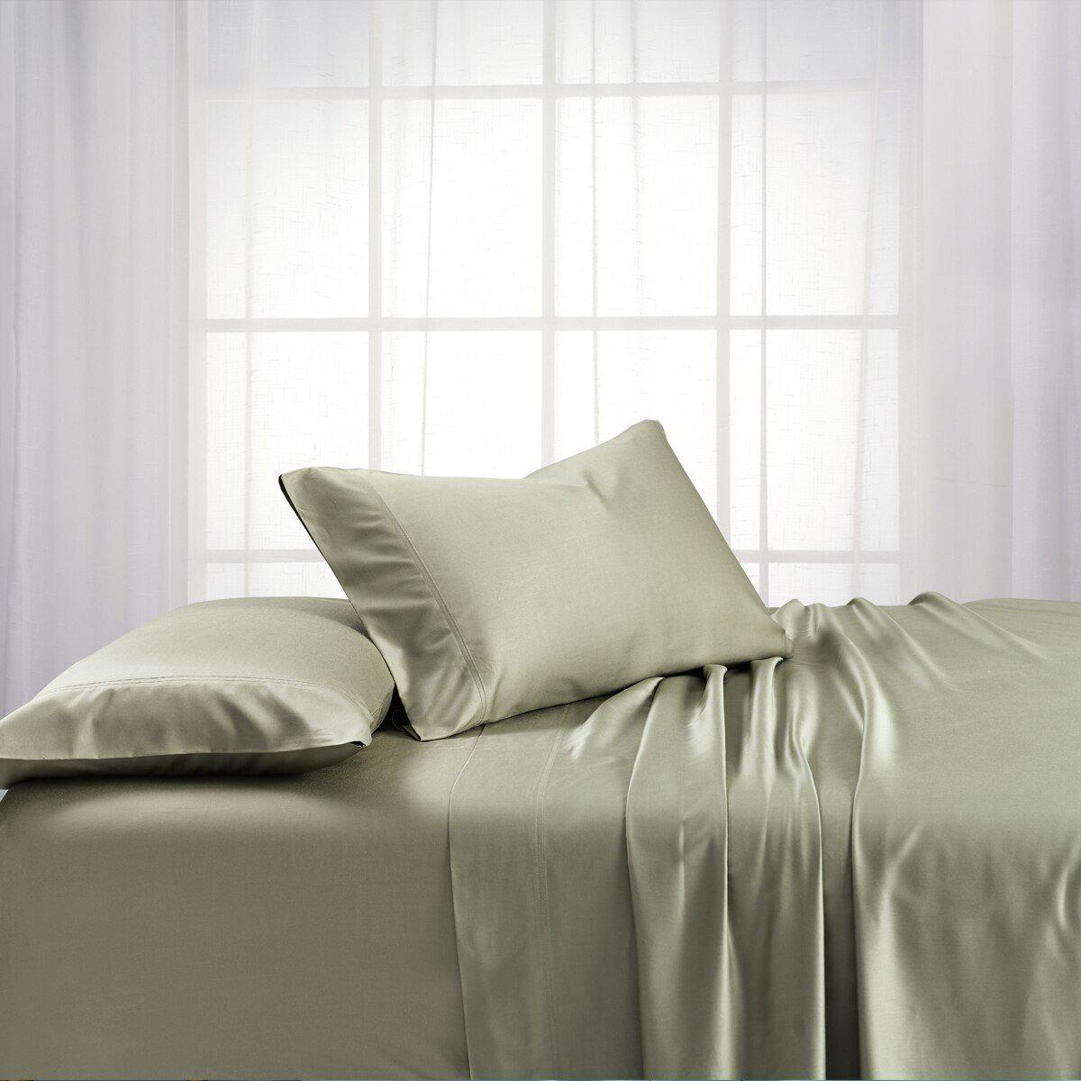 Split King Dual King Adjustable Bed Sheets Set - Bamboo Cotton (Hybrid)