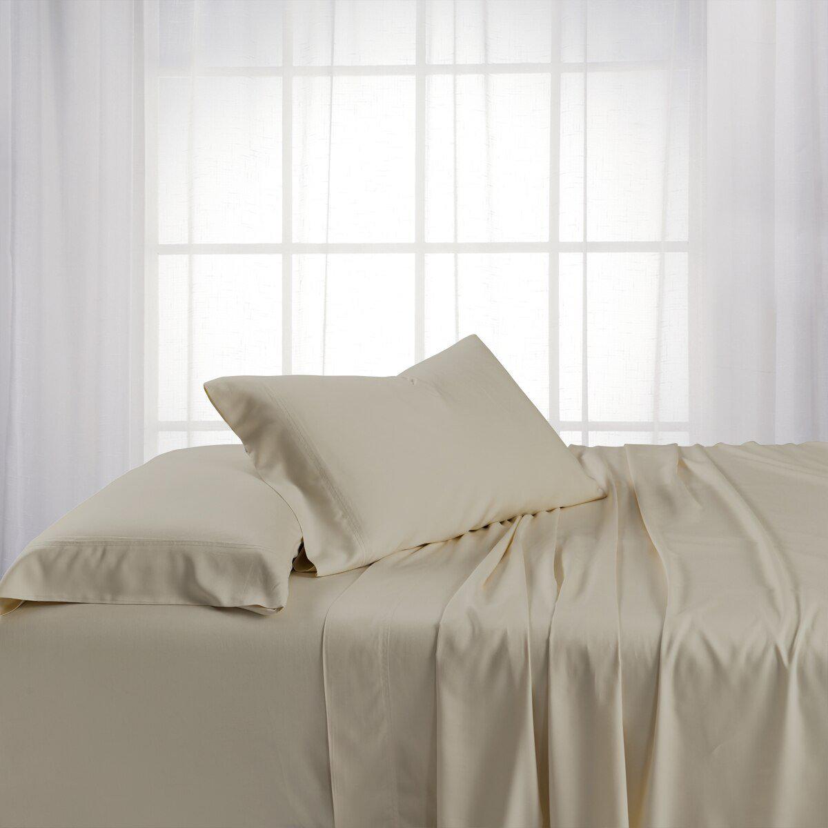 Split King Dual King Adjustable Bed Sheets Set - Bamboo Cotton (Hybrid)