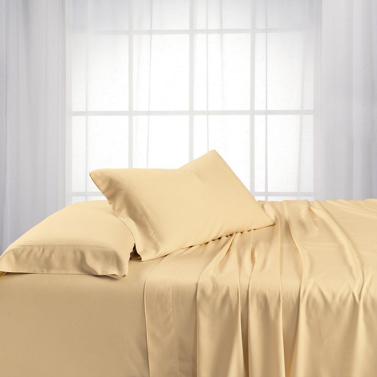 Adjustable Split King Sheets - Cooling Bamboo Viscose 600 Thread Count