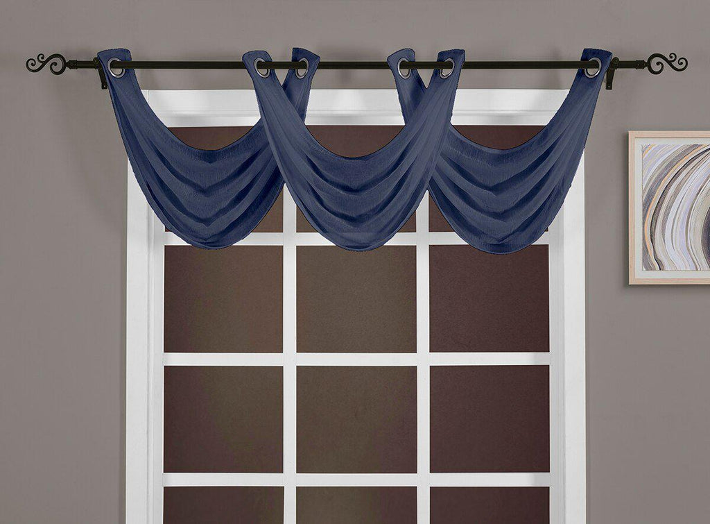 Abri Grommet Crushed Sheer Curtain Panel (Single)