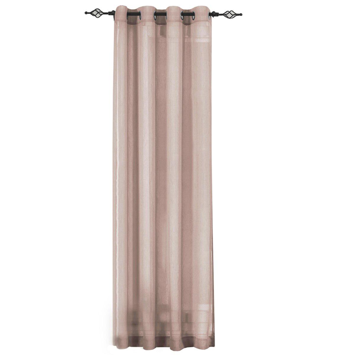 Abri Grommet Crushed Sheer Curtain Panel (Single)