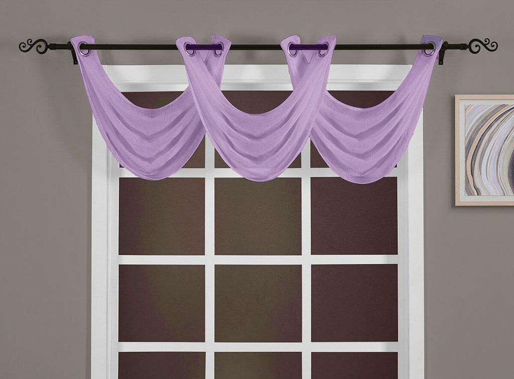 Abri Grommet Crushed Sheer Curtain Panel (Single)