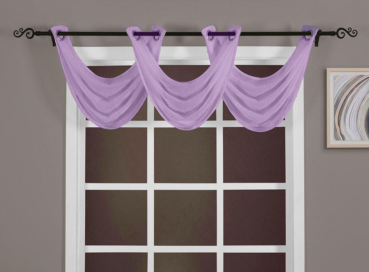 Abri Grommet Crushed Sheer Curtain Panel (Single)