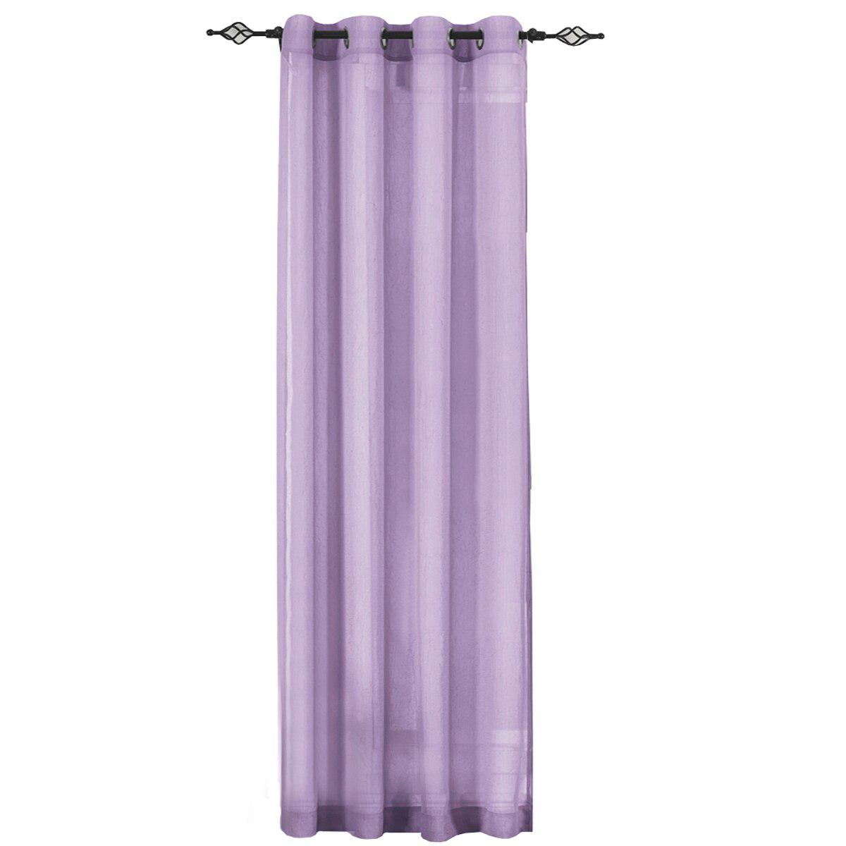 Abri Grommet Crushed Sheer Curtain Panel (Single)