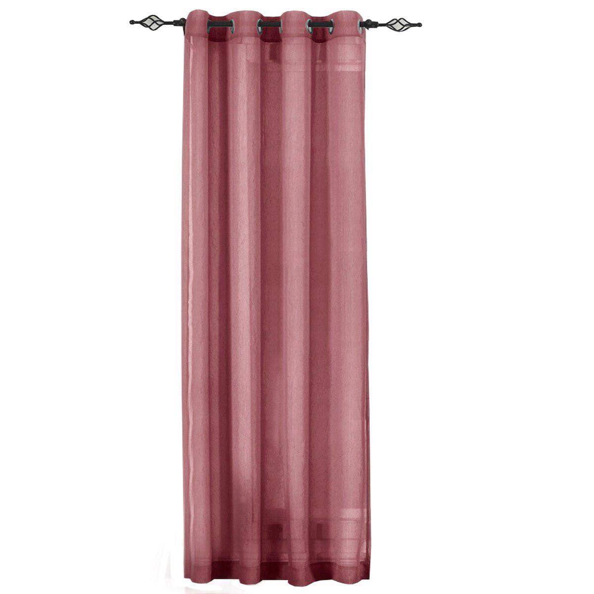 Abri Grommet Crushed Sheer Curtain Panel (Single)