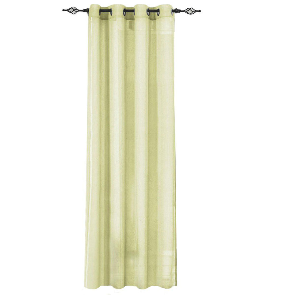 Abri Grommet Crushed Sheer Curtain Panel (Single)