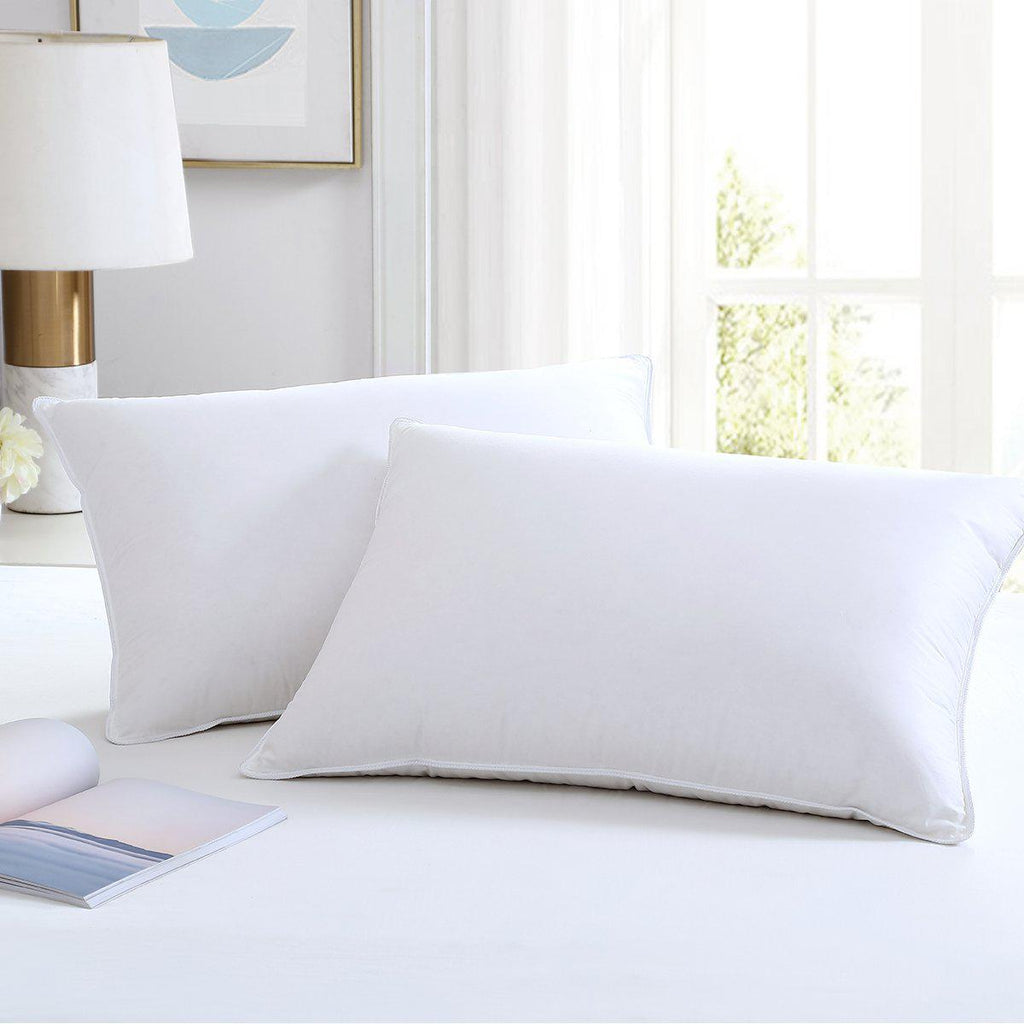 500 Thread Count Down Pillows - Soft to Firm Support