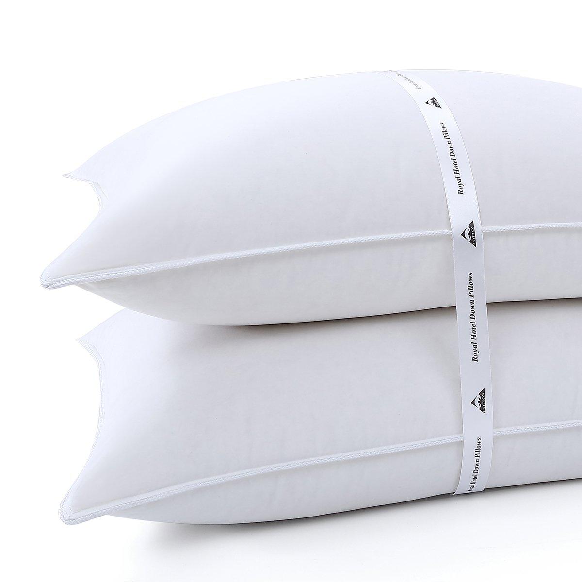 500 Thread Count Down Pillows - Soft to Firm Support