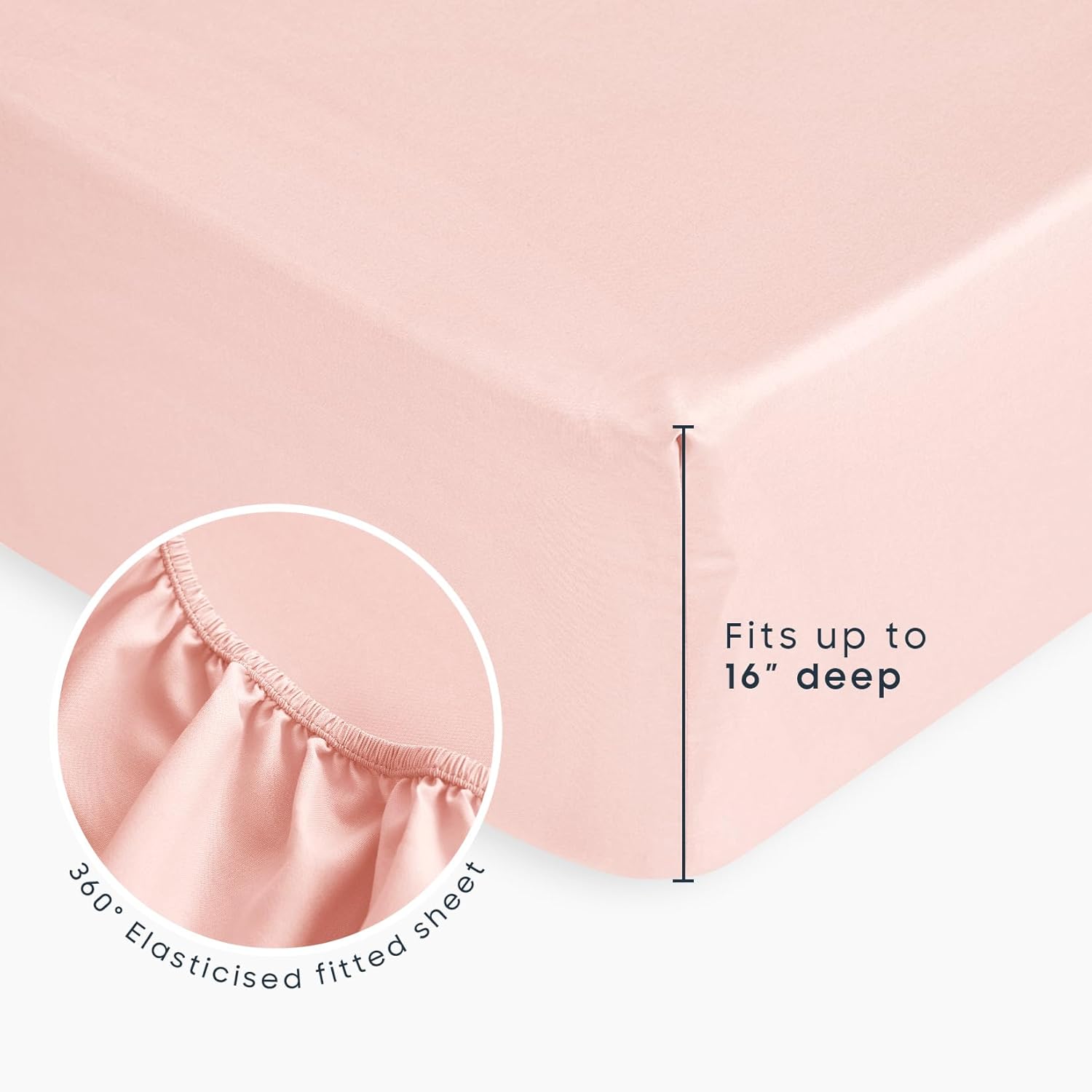 Wake In Cloud - Floral Bedding Set for Girls, Cute Colorful Botanical Flowers Patterned Soft Lightweight Comforter Set with Sheets, 5 Pieces Kids Bed in a Bag, Light Pink, Twin Size