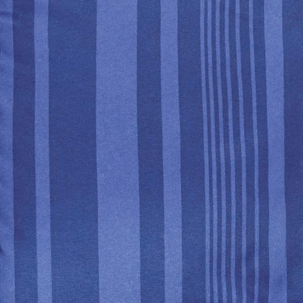 Amazon Basics Full/Queen Comforter Set with Sheets, 7-Piece Blue Calvin Striped Bedding, Lightweight Microfiber Bed-in-a-Bag