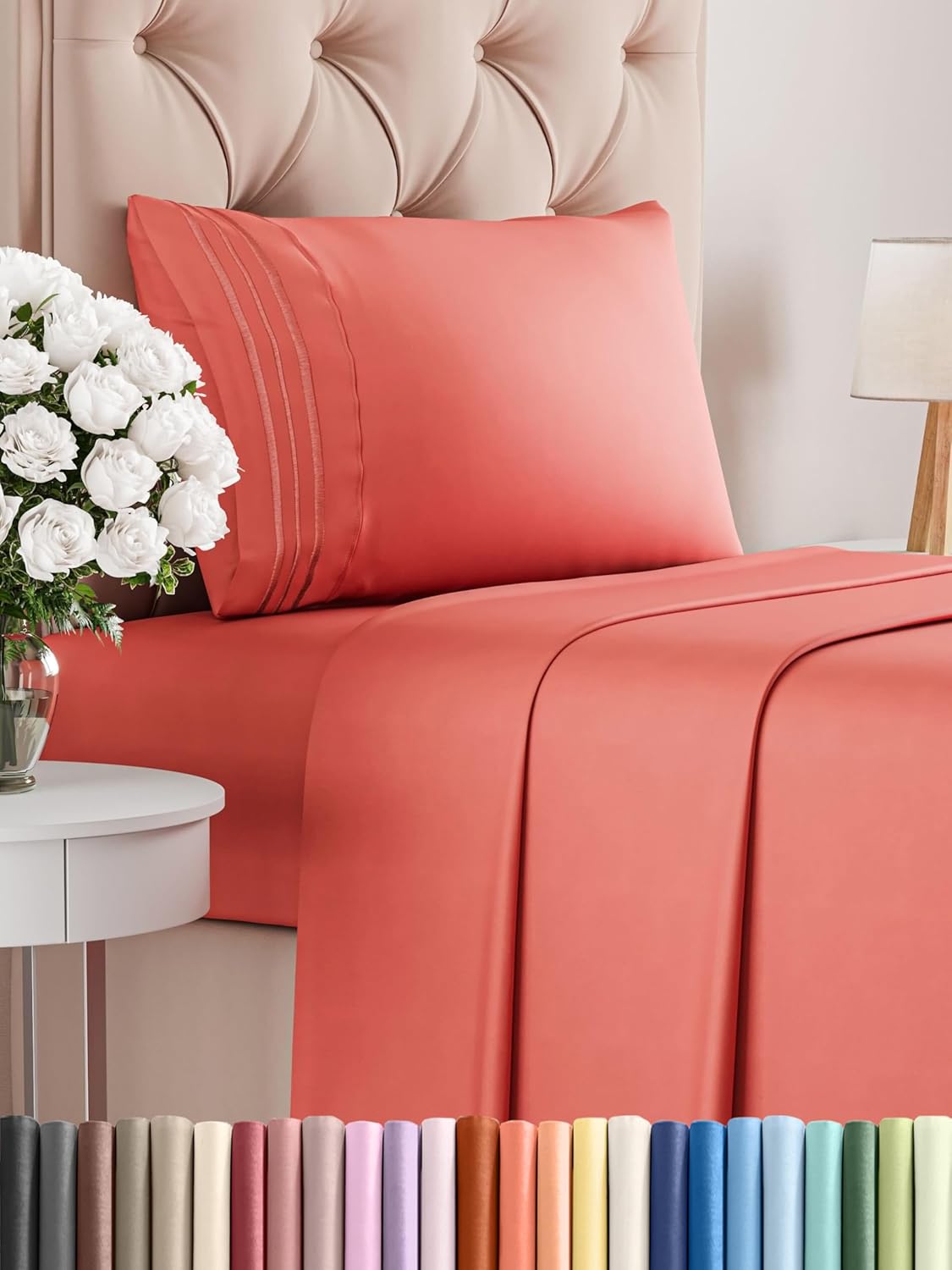 Queen Size 4 Piece Sheet Set - Comfy Breathable & Cooling Bed Sheets Set - Hotel Luxury Bedding for Women, Men, Kids, Teens, Boys & Girls - Deep Pockets, Soft and Wrinkle Free - Oeko-Tex - Sage Green