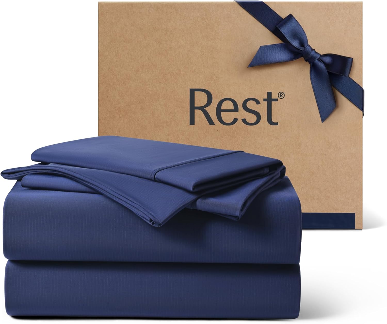 REST® Evercool®+ Cooling Sheet Set, King Size, Snow Ivory, Breathable Bed Sheets for Hot Sleeper and Night Sweats, with Pillowcases, with Ionic+ Self-Cleaning Silver Yarn for Sensitive Skin, 4PCS