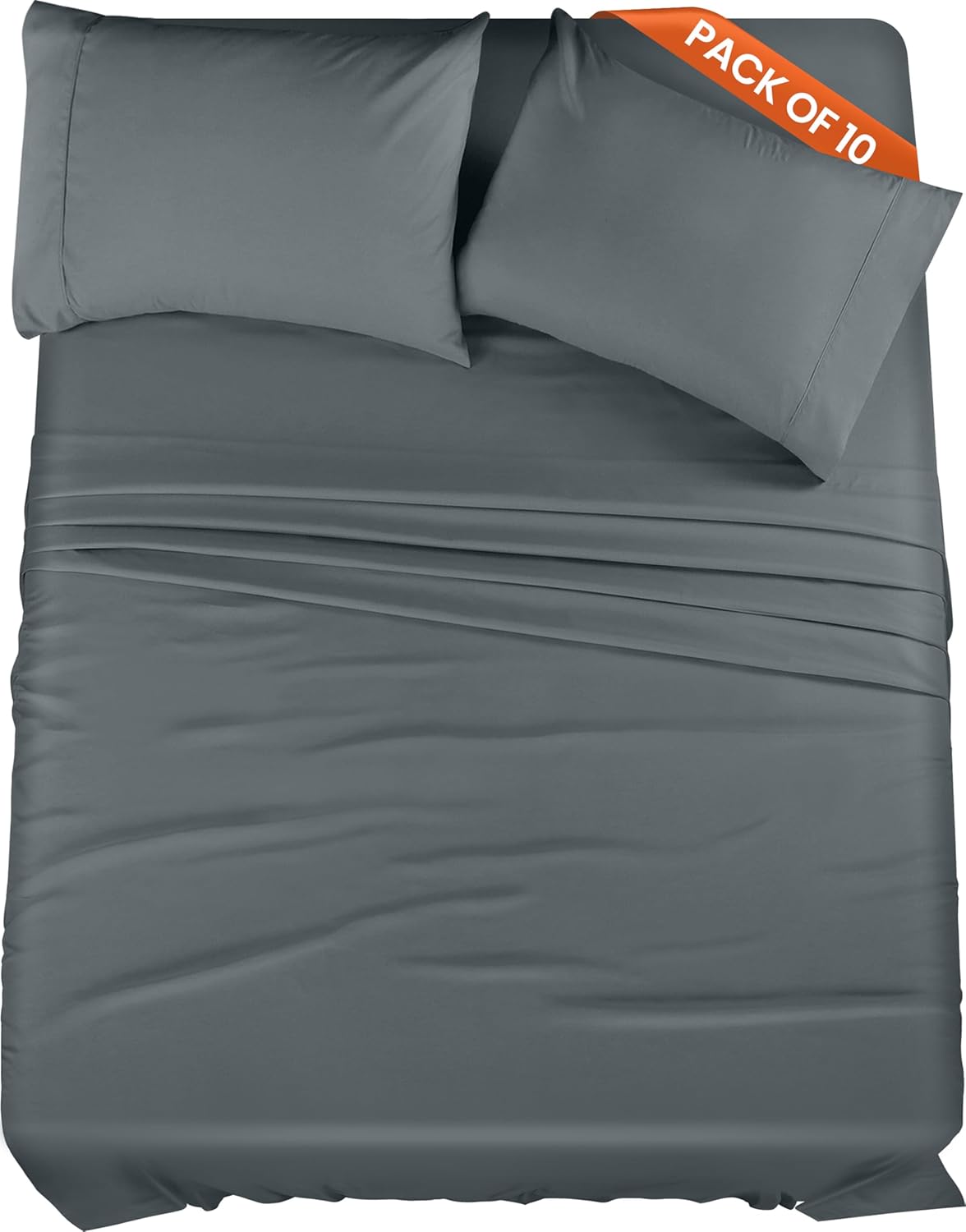 Utopia Bedding Queen Sheet Set – 4 Piece Bed Sheets for Queen Size Bed, Soft and Breathable Microfiber, Includes 1 Fitted Sheet, 1 Flat Sheet and 2 Pillowcases (Black)