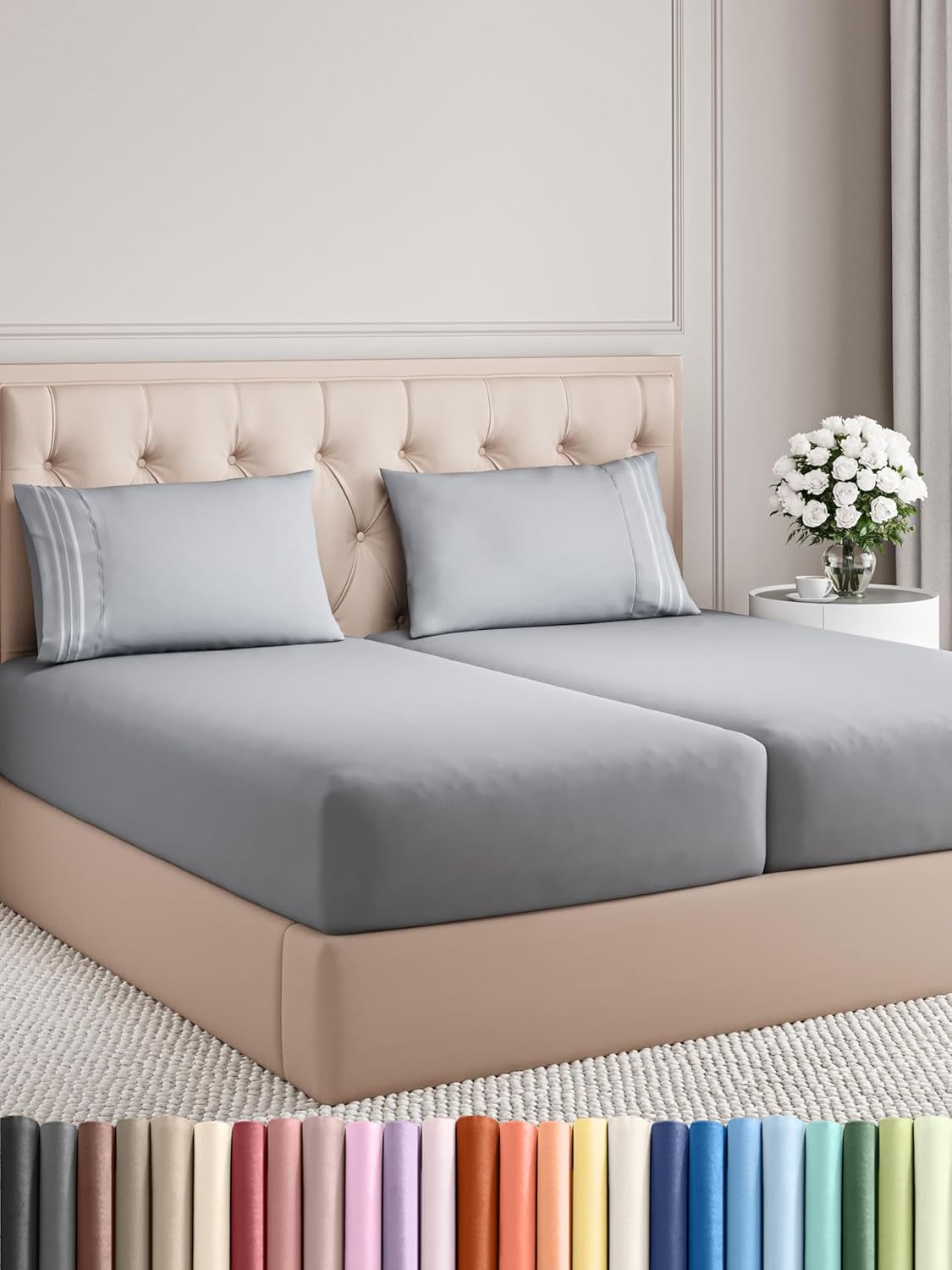 Queen Size 4 Piece Sheet Set - Comfy Breathable & Cooling Bed Sheets Set - Hotel Luxury Bedding for Women, Men, Kids, Teens, Boys & Girls - Deep Pockets, Soft and Wrinkle Free - Oeko-Tex - Sage Green