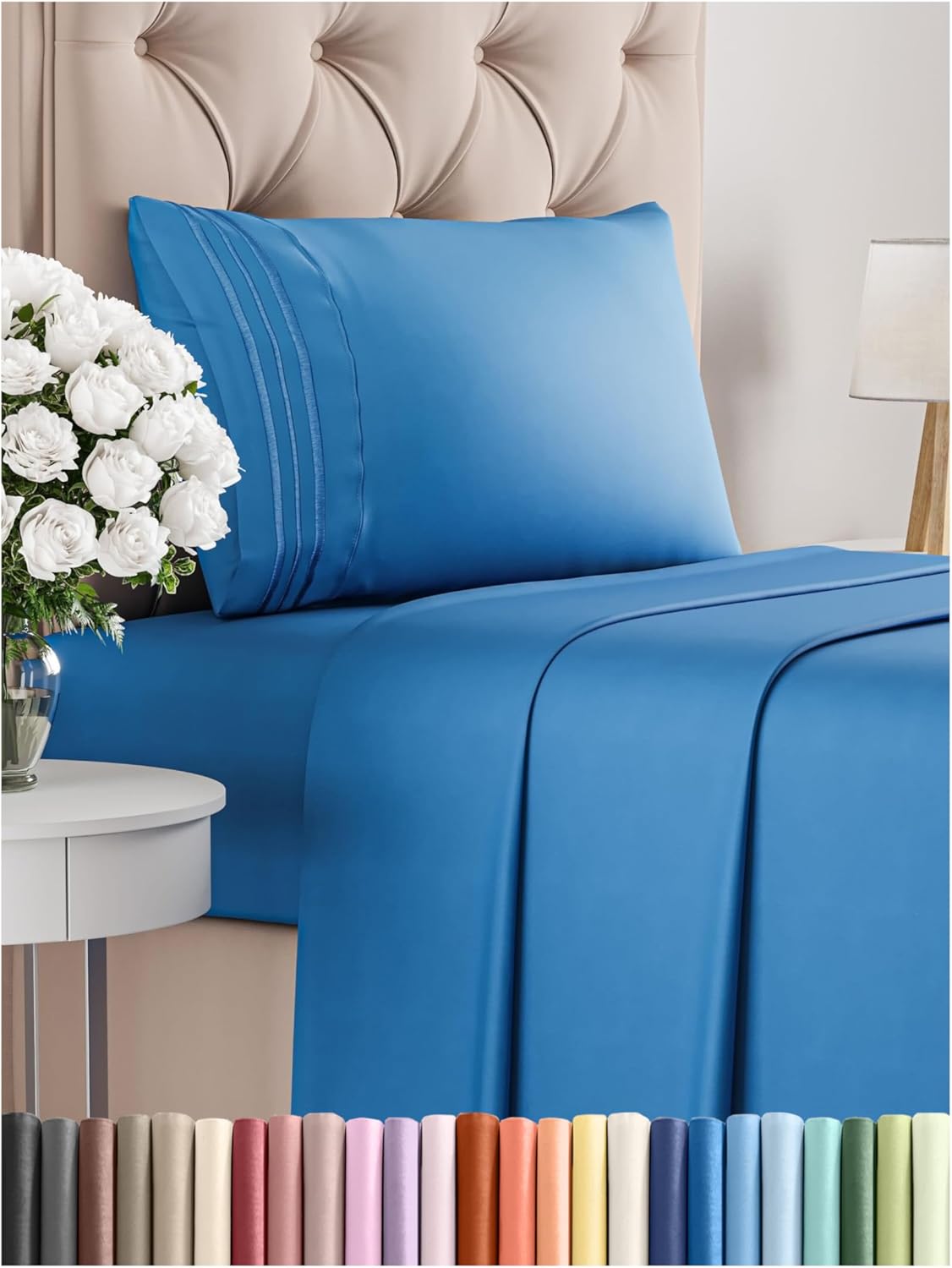 Queen Size 4 Piece Sheet Set - Comfy Breathable & Cooling Bed Sheets Set - Hotel Luxury Bedding for Women, Men, Kids, Teens, Boys & Girls - Deep Pockets, Soft and Wrinkle Free - Oeko-Tex - Sage Green