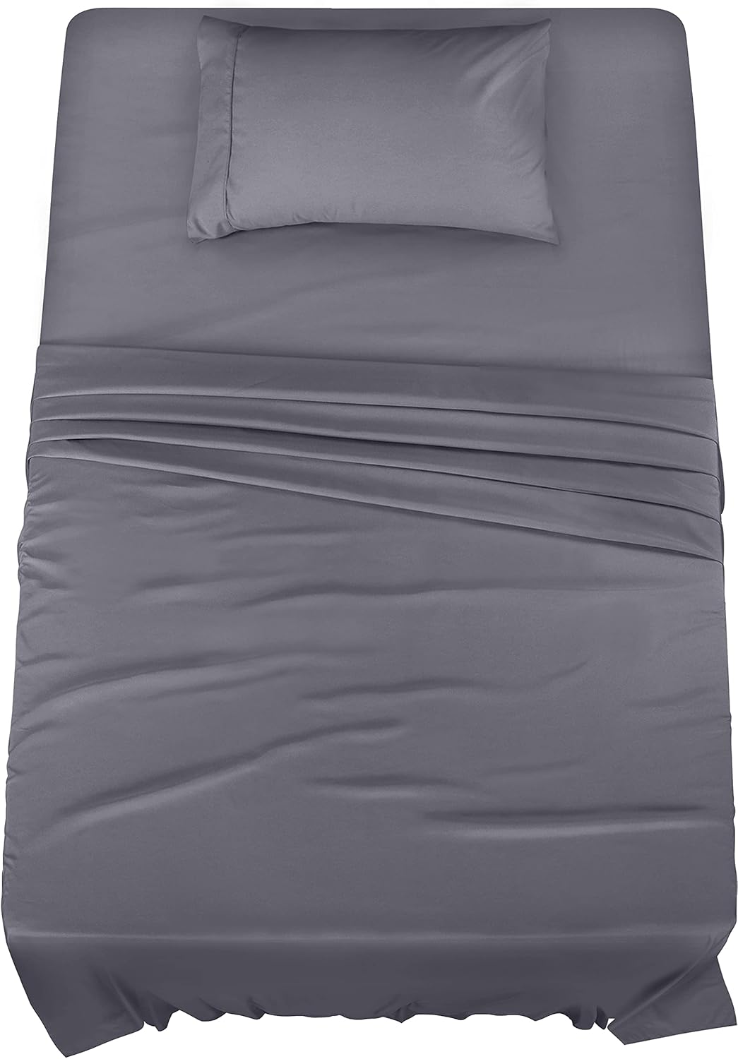 Utopia Bedding Queen Sheet Set – 4 Piece Bed Sheets for Queen Size Bed, Soft and Breathable Microfiber, Includes 1 Fitted Sheet, 1 Flat Sheet and 2 Pillowcases (Black)