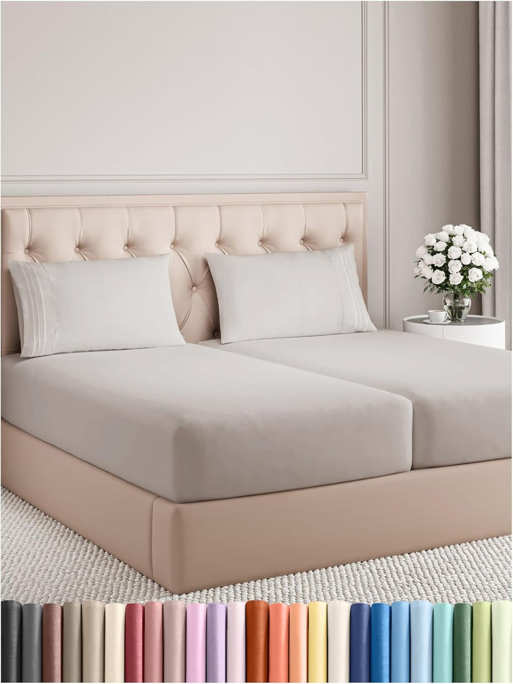 Queen Size 4 Piece Sheet Set - Comfy Breathable & Cooling Bed Sheets Set - Hotel Luxury Bedding for Women, Men, Kids, Teens, Boys & Girls - Deep Pockets, Soft and Wrinkle Free - Oeko-Tex - Sage Green