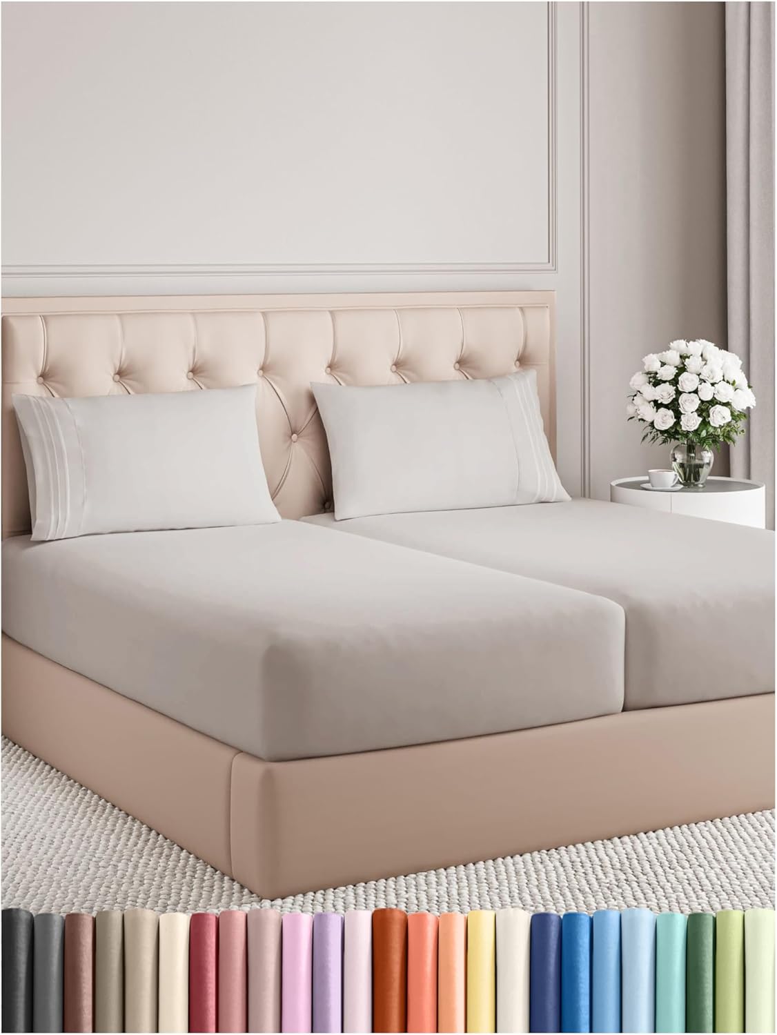 Queen Size 4 Piece Sheet Set - Comfy Breathable & Cooling Bed Sheets Set - Hotel Luxury Bedding for Women, Men, Kids, Teens, Boys & Girls - Deep Pockets, Soft and Wrinkle Free - Oeko-Tex - Sage Green