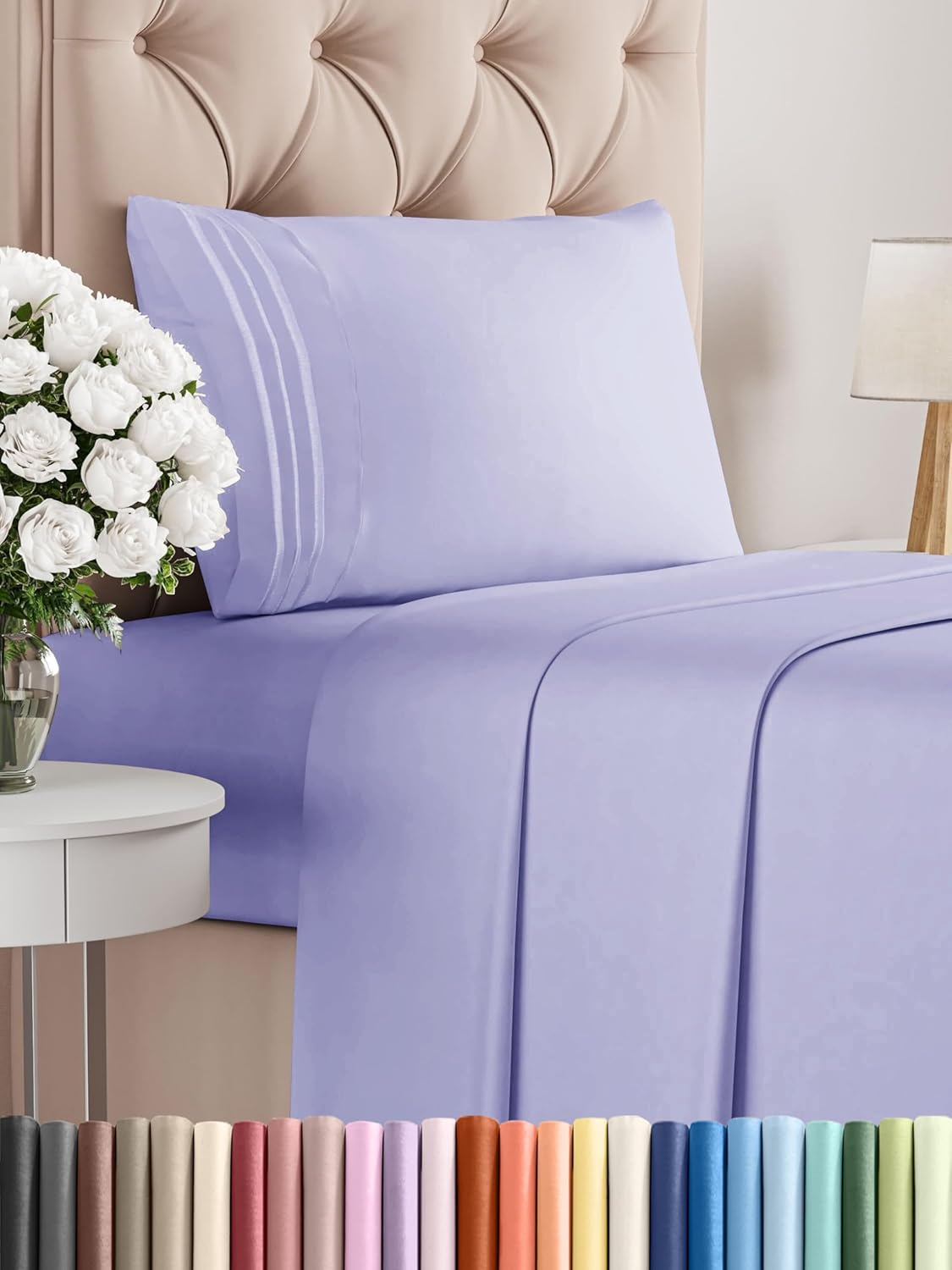 Queen Size 4 Piece Sheet Set - Comfy Breathable & Cooling Bed Sheets Set - Hotel Luxury Bedding for Women, Men, Kids, Teens, Boys & Girls - Deep Pockets, Soft and Wrinkle Free - Oeko-Tex - Sage Green