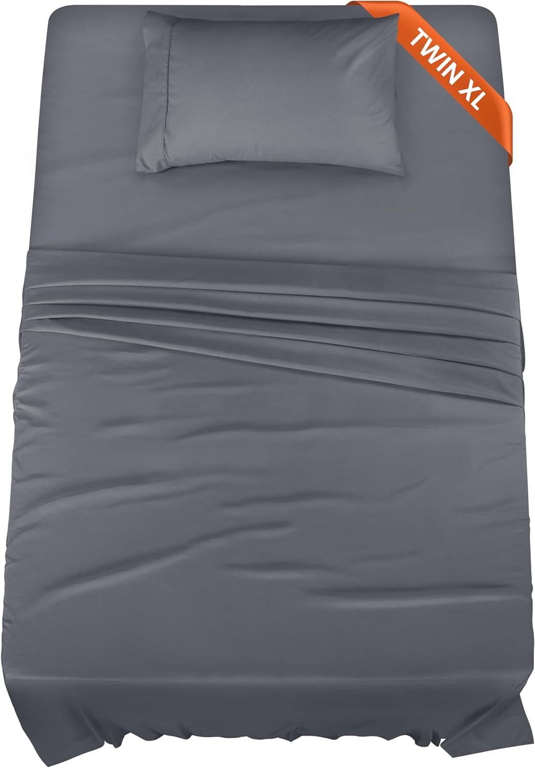 Utopia Bedding Queen Sheet Set – 4 Piece Bed Sheets for Queen Size Bed, Soft and Breathable Microfiber, Includes 1 Fitted Sheet, 1 Flat Sheet and 2 Pillowcases (Grey)