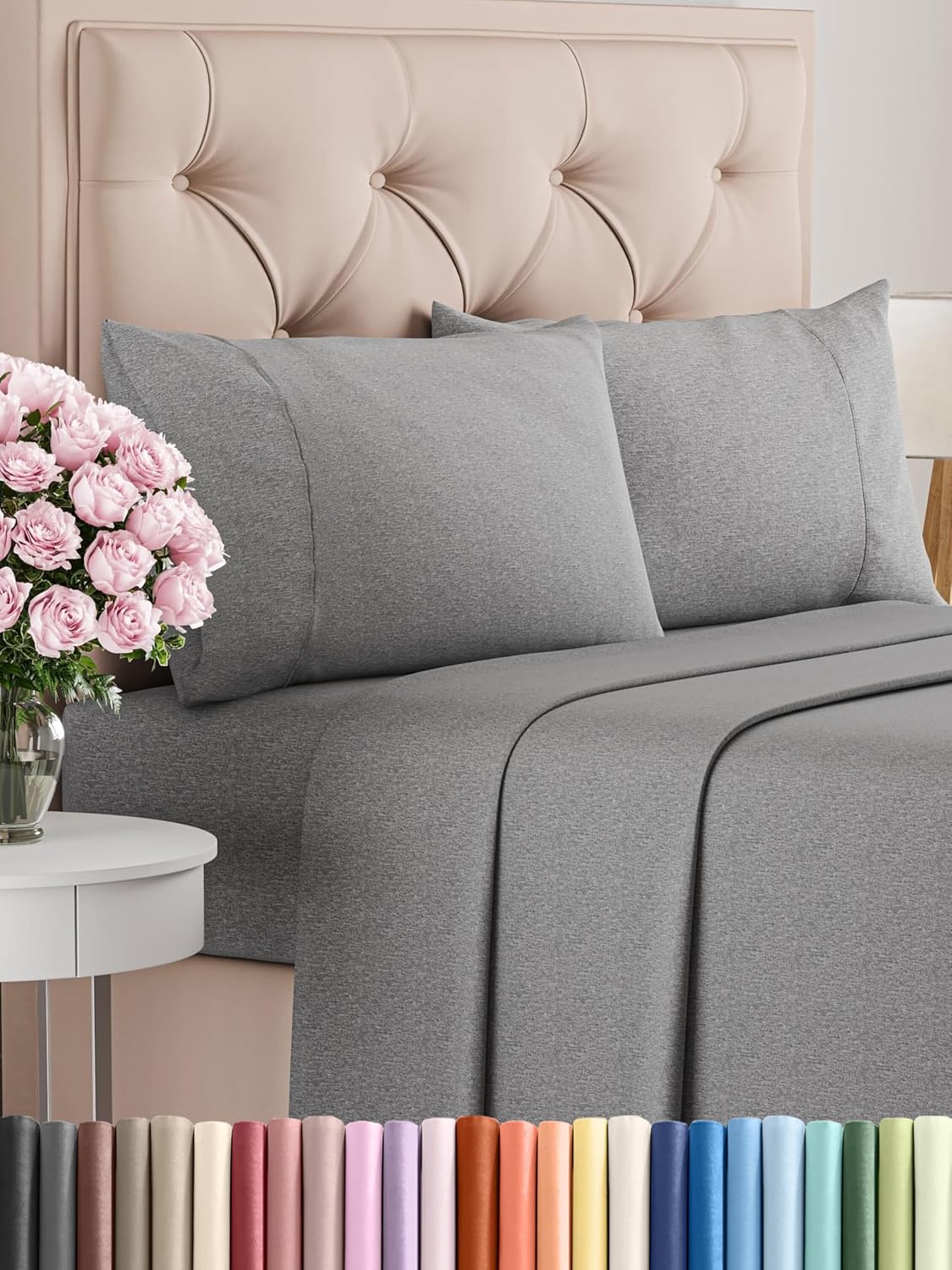 Queen Size 4 Piece Sheet Set - Comfy Breathable & Cooling Bed Sheets Set - Hotel Luxury Bedding for Women, Men, Kids, Teens, Boys & Girls - Deep Pockets, Soft and Wrinkle Free - Oeko-Tex - Sage Green