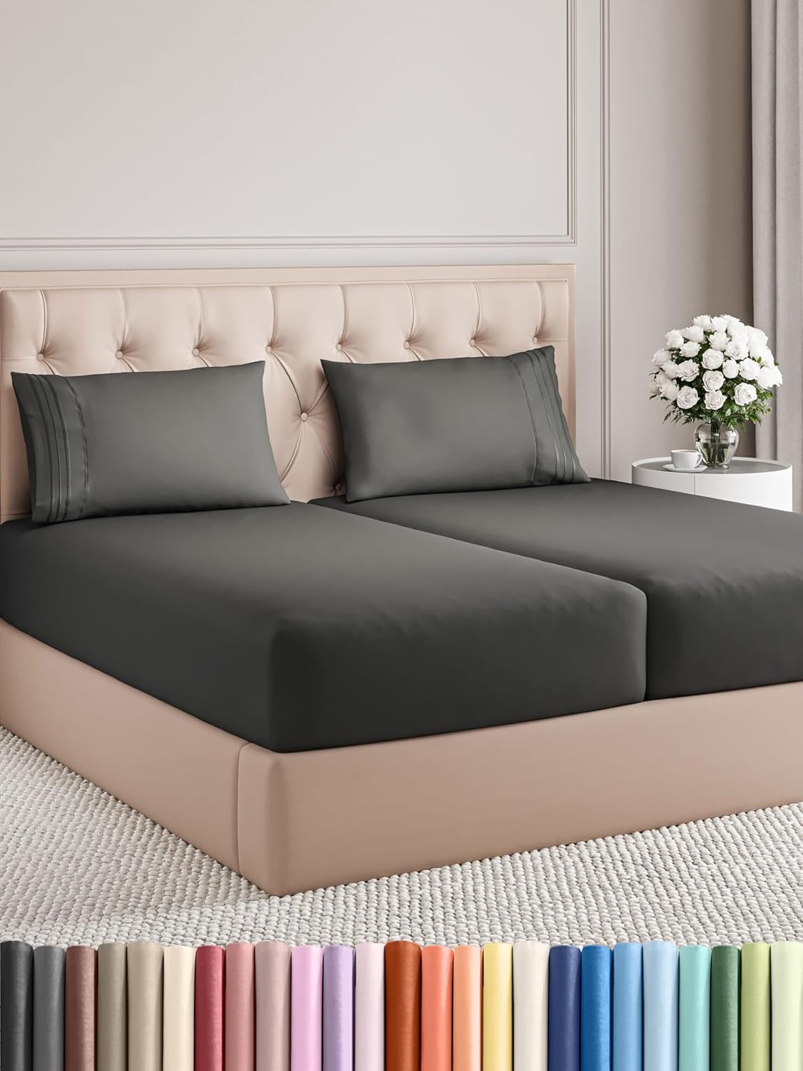 Queen Size 4 Piece Sheet Set - Comfy Breathable & Cooling Bed Sheets Set - Hotel Luxury Bedding for Women, Men, Kids, Teens, Boys & Girls - Deep Pockets, Soft and Wrinkle Free - Oeko-Tex - Sage Green