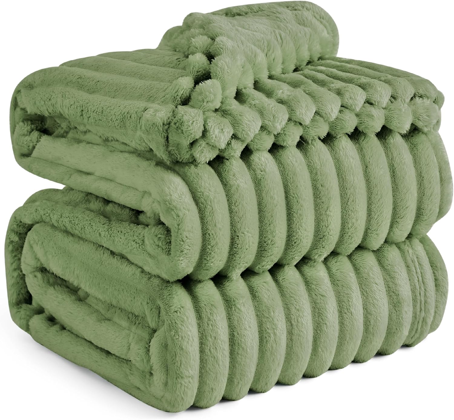 Bedsure GentleSoft Blankets Queen Size for Bed - Cozy Soft Sofa Couch Cover Blankets for Women, Cute Large Bedding Fleece Throws for Girls, Off White, 90x90 Inches