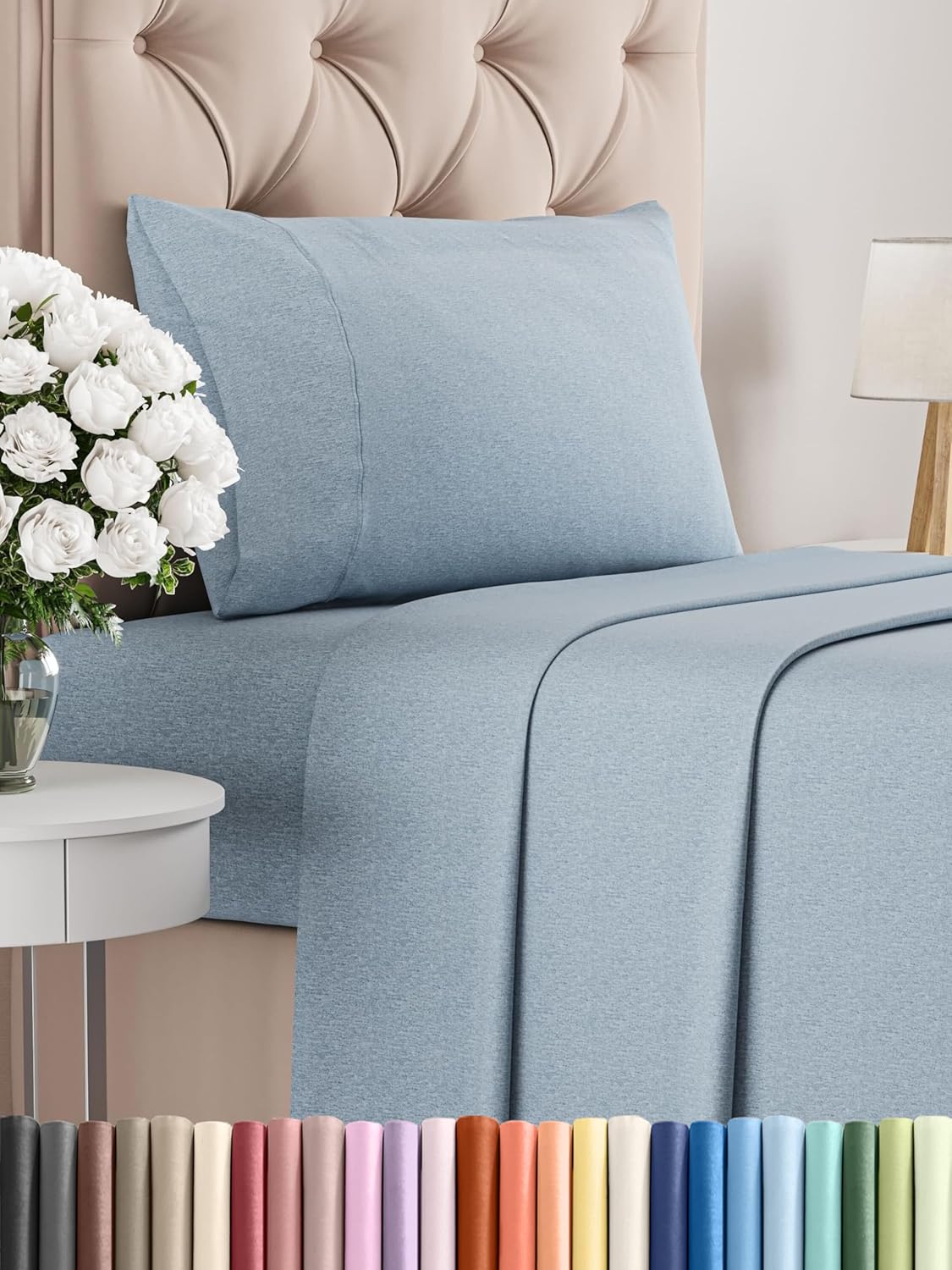 Twin Size 3 Piece Sheet Set - Comfy Breathable & Cooling Bed Sheets Set - Hotel Luxury Bedding for Women, Men, Kids, Teens, Boys & Girls - Deep Pockets, Ultra-Soft and Wrinkle Free - Oeko-Tex - White