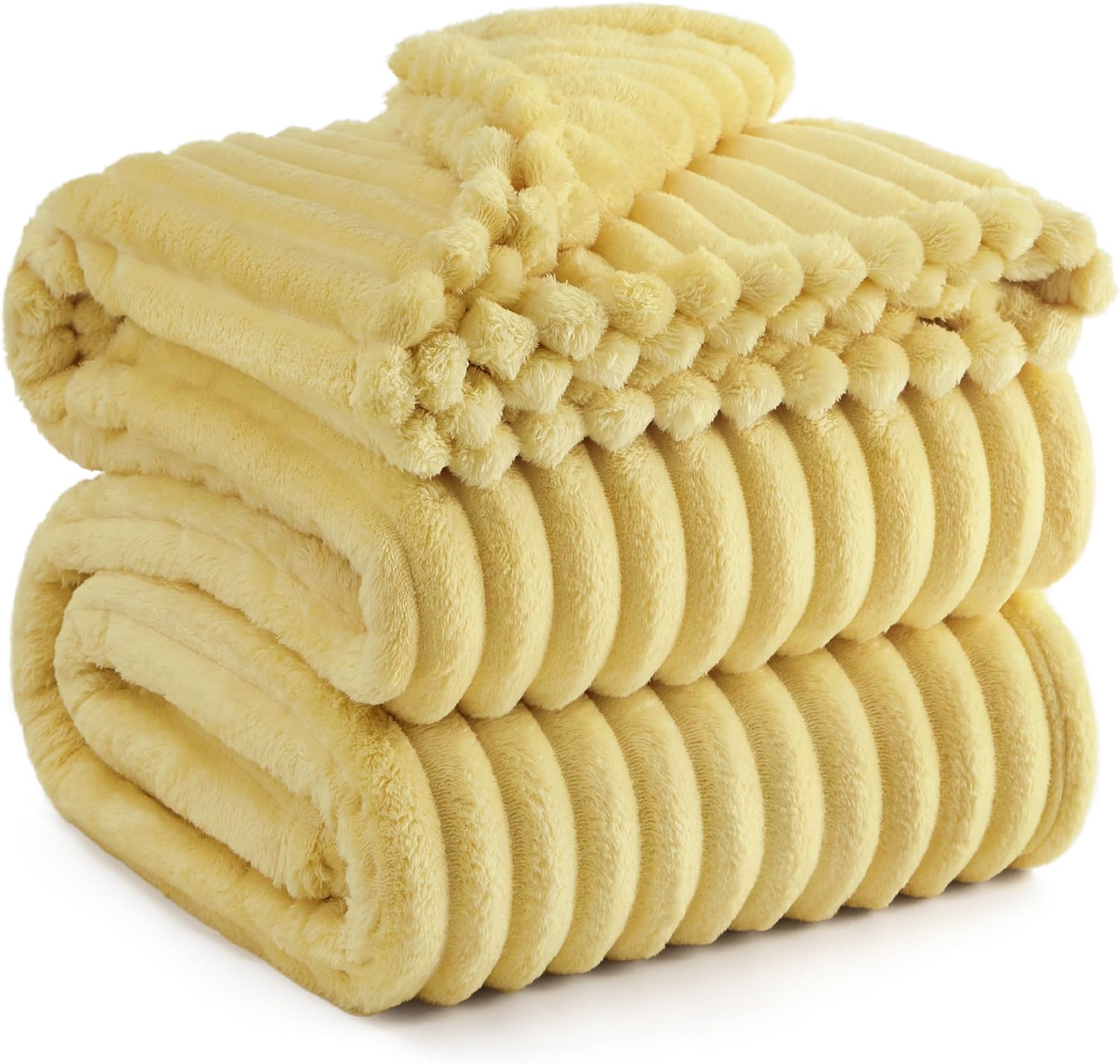 Bedsure GentleSoft King Size Blanket for Bed - Cozy Soft Blankets for Women, Cute Large Bedding Fleece Throws for Girls, Off White, 108x90 Inches