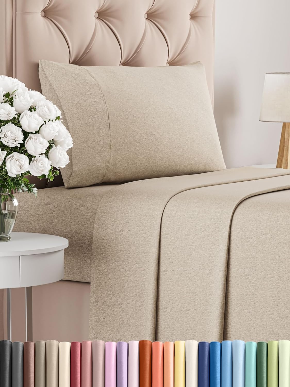 Queen Size 4 Piece Sheet Set - Comfy Breathable & Cooling Bed Sheets Set - Hotel Luxury Bedding for Women, Men, Kids, Teens, Boys & Girls - Deep Pockets, Soft and Wrinkle Free - Oeko-Tex - Sage Green