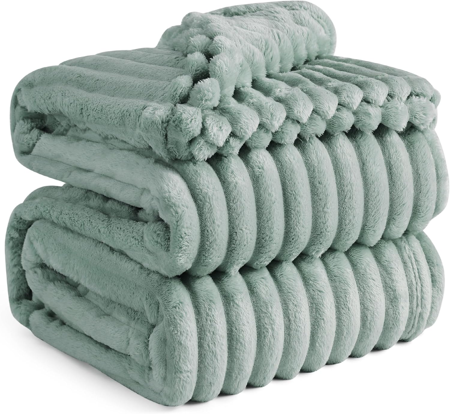 Bedsure GentleSoft Blankets Queen Size for Bed - Cozy Soft Sofa Couch Cover Blankets for Women, Cute Large Bedding Fleece Throws for Girls, Off White, 90x90 Inches