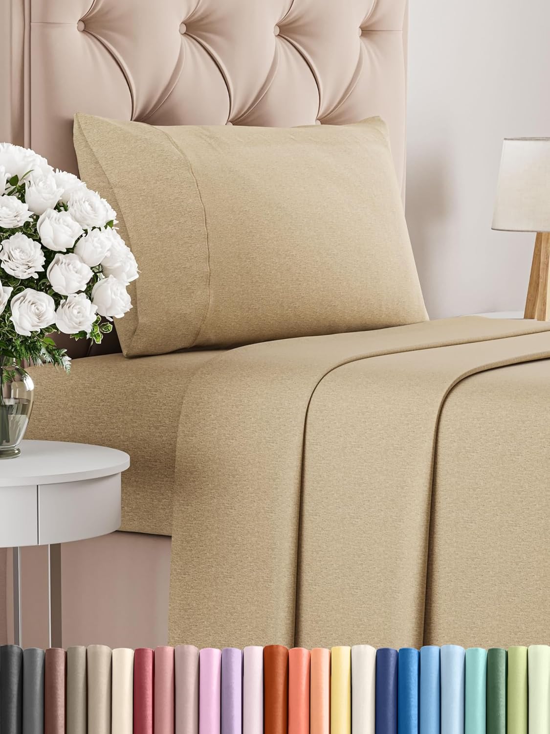 Queen Size 4 Piece Sheet Set - Comfy Breathable & Cooling Bed Sheets Set - Hotel Luxury Bedding for Women, Men, Kids, Teens, Boys & Girls - Deep Pockets, Soft and Wrinkle Free - Oeko-Tex - Sage Green