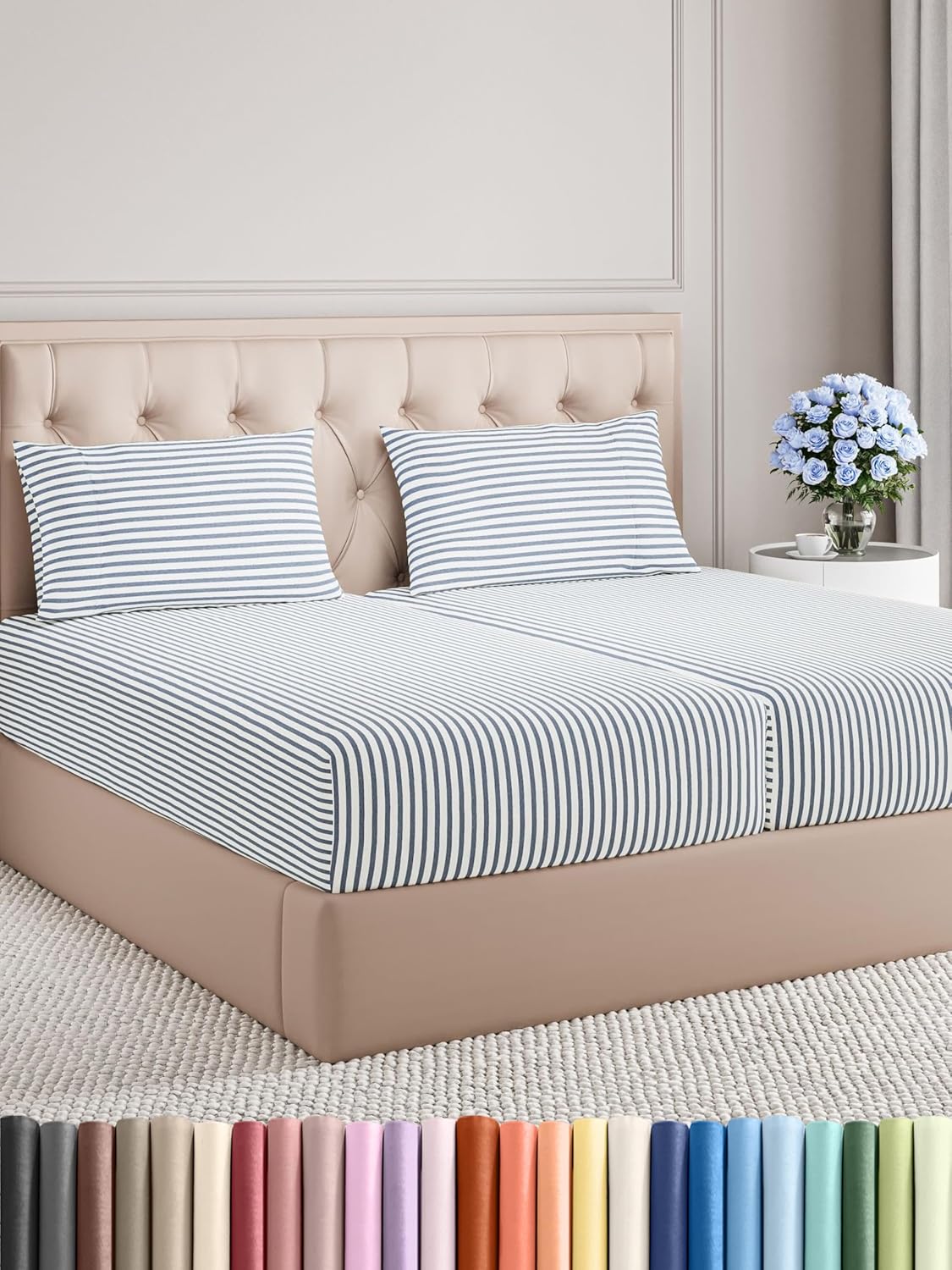 Twin Size 3 Piece Sheet Set - Comfy Breathable & Cooling Bed Sheets Set - Hotel Luxury Bedding for Women, Men, Kids, Teens, Boys & Girls - Deep Pockets, Ultra-Soft and Wrinkle Free - Oeko-Tex - White