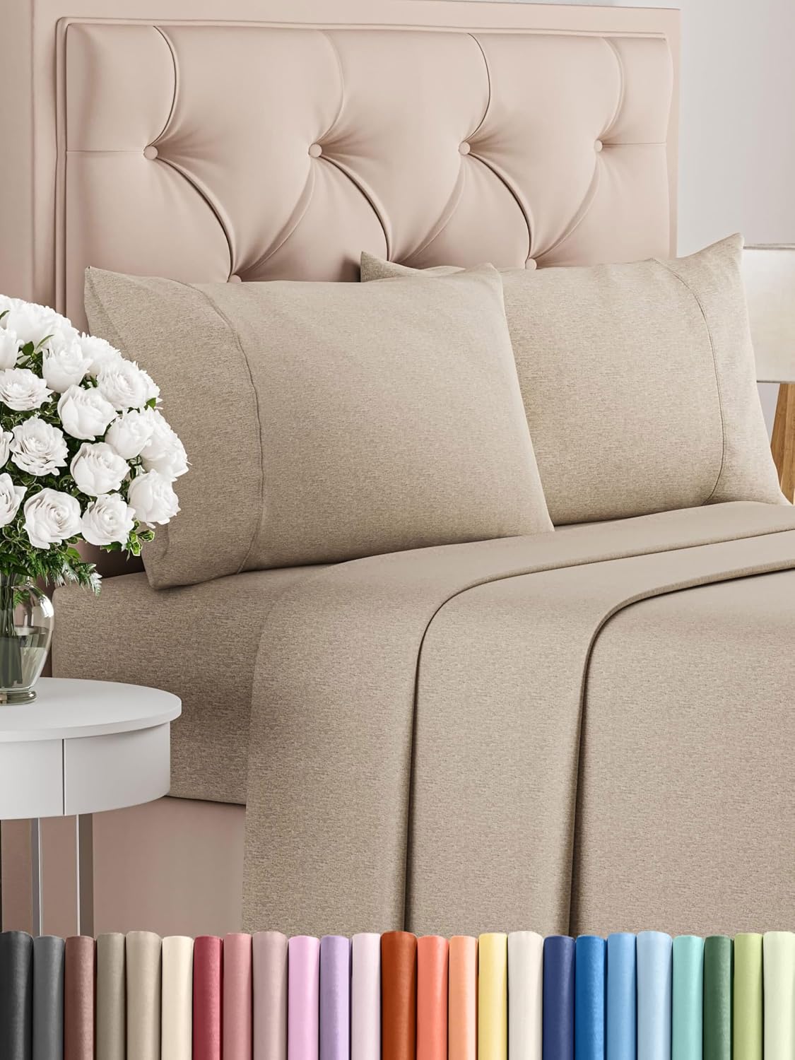 Twin Size 3 Piece Sheet Set - Comfy Breathable & Cooling Bed Sheets Set - Hotel Luxury Bedding for Women, Men, Kids, Teens, Boys & Girls - Deep Pockets, Ultra-Soft and Wrinkle Free - Oeko-Tex - White