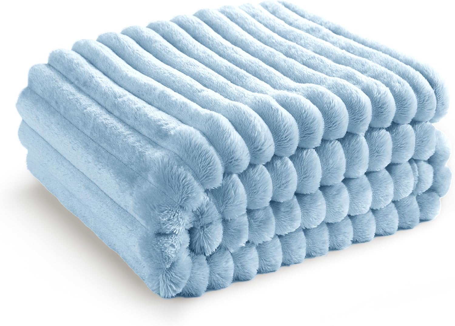 Bedsure GentleSoft King Size Blanket for Bed - Cozy Soft Blankets for Women, Cute Large Bedding Fleece Throws for Girls, Off White, 108x90 Inches