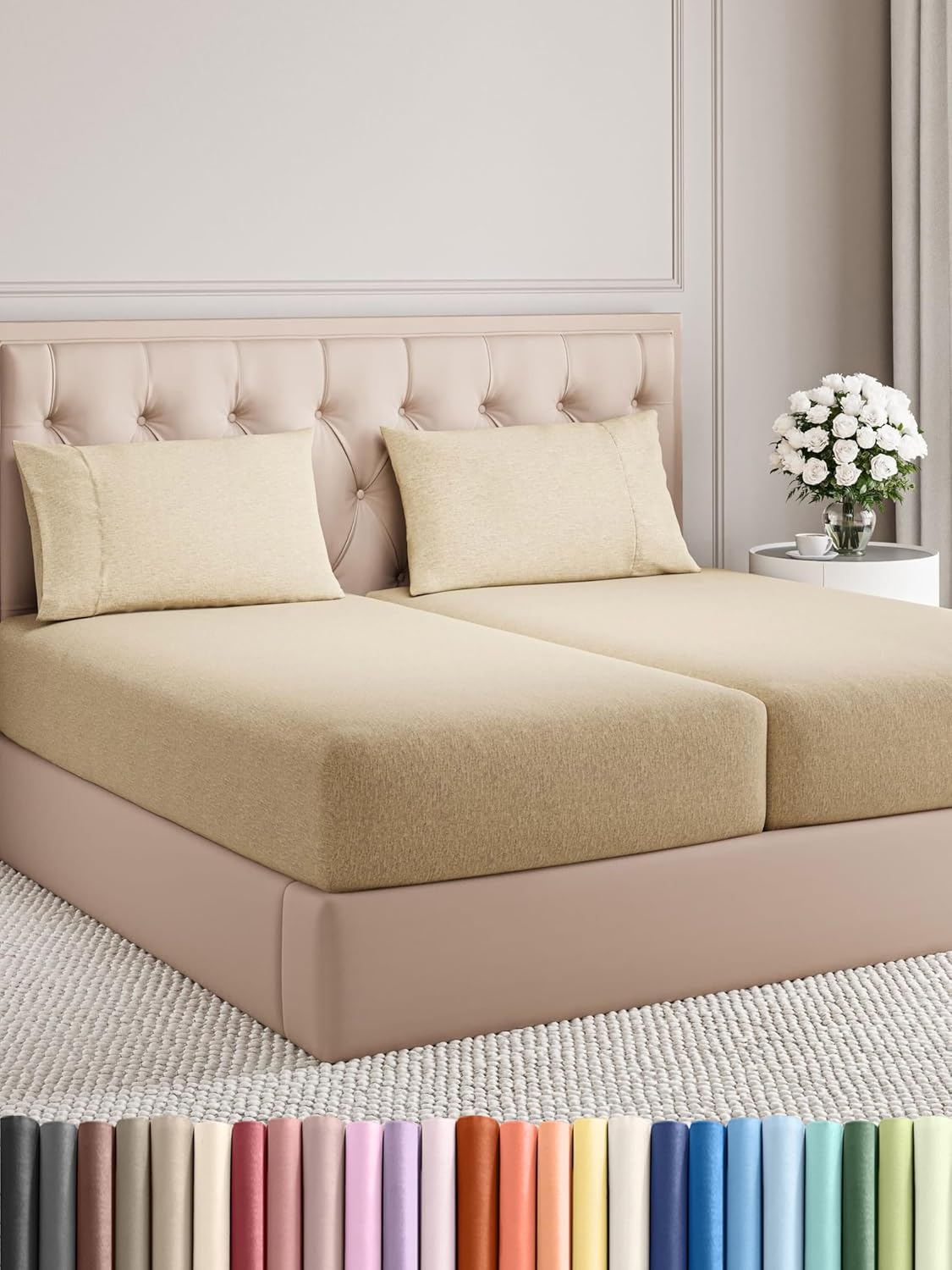 Twin Size 3 Piece Sheet Set - Comfy Breathable & Cooling Bed Sheets Set - Hotel Luxury Bedding for Women, Men, Kids, Teens, Boys & Girls - Deep Pockets, Ultra-Soft and Wrinkle Free - Oeko-Tex - White