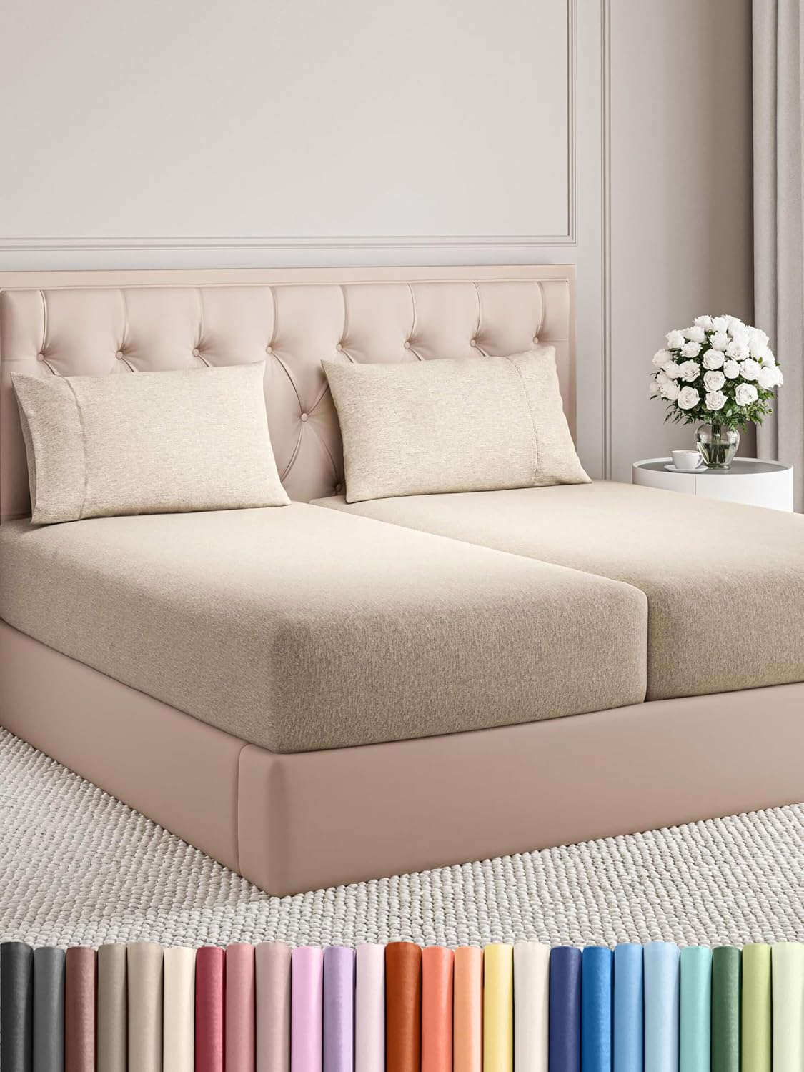 Queen Size 4 Piece Sheet Set - Comfy Breathable & Cooling Bed Sheets Set - Hotel Luxury Bedding for Women, Men, Kids, Teens, Boys & Girls - Deep Pockets, Soft and Wrinkle Free - Oeko-Tex - Sage Green