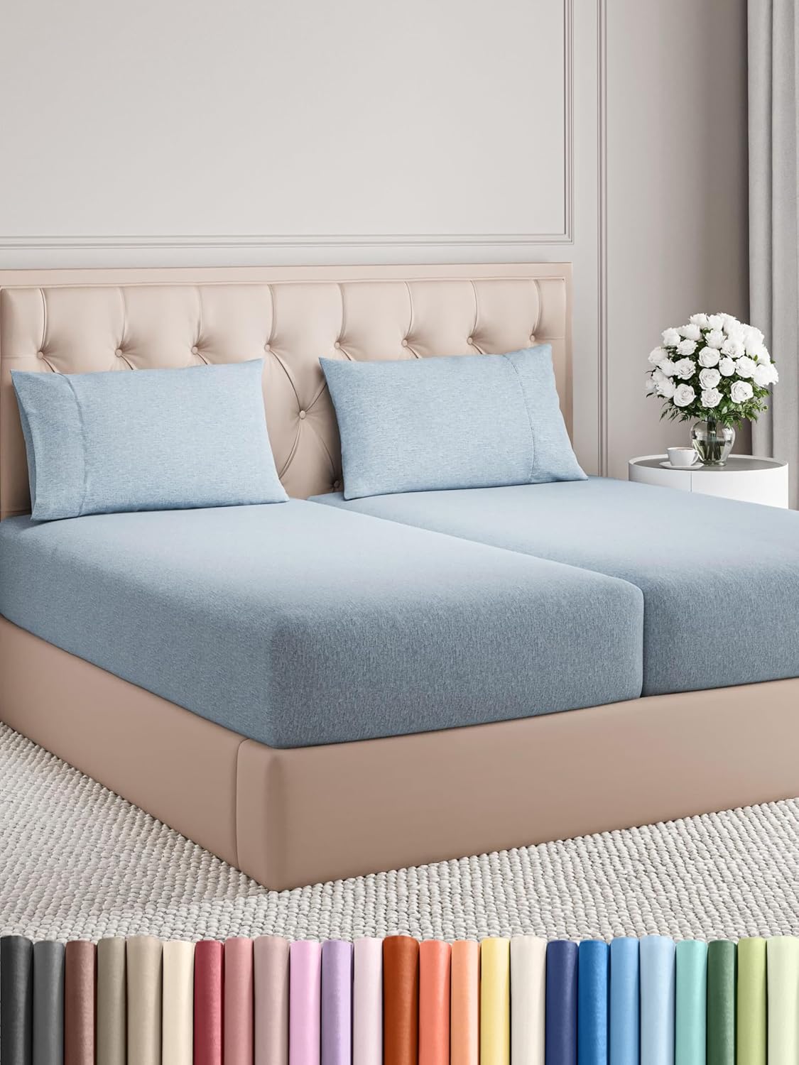 Queen Size 4 Piece Sheet Set - Comfy Breathable & Cooling Bed Sheets Set - Hotel Luxury Bedding for Women, Men, Kids, Teens, Boys & Girls - Deep Pockets, Soft and Wrinkle Free - Oeko-Tex - Sage Green