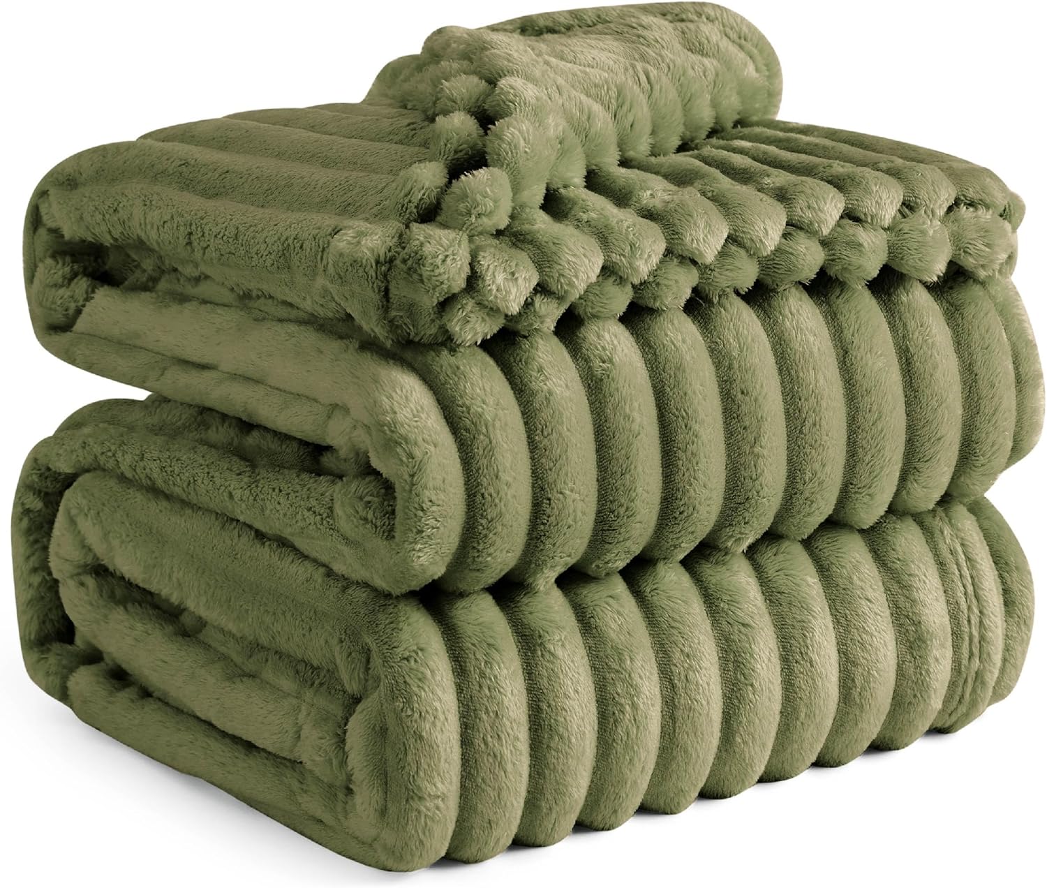 Bedsure GentleSoft Blankets Queen Size for Bed - Cozy Soft Sofa Couch Cover Blankets for Women, Cute Large Bedding Fleece Throws for Girls, Off White, 90x90 Inches