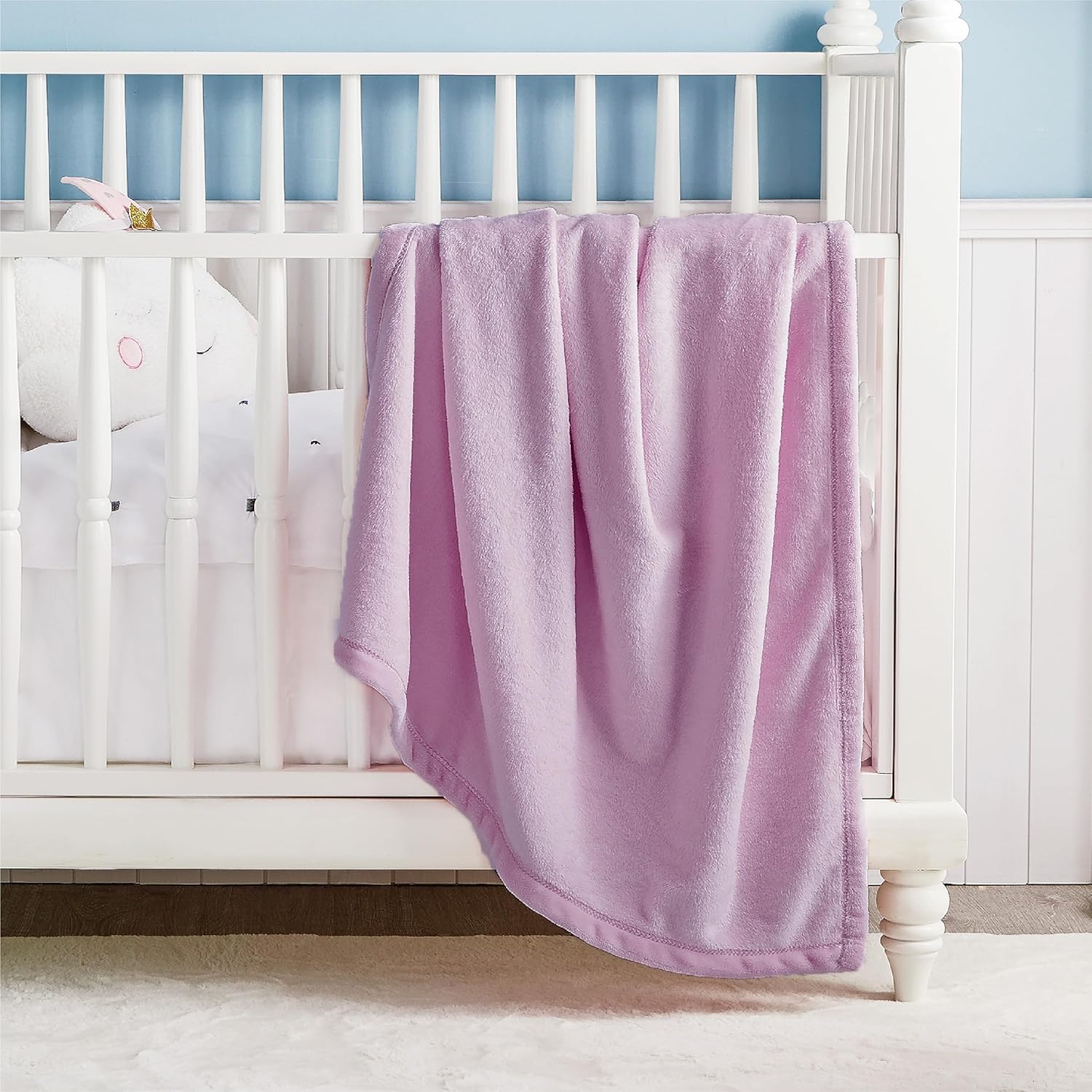 Bedsure GentleSoft Fleece Bed Blankets Queen Size Grey - Soft Lightweight Fuzzy Cozy Luxury Fall Blanket Microfiber, Room Home Decor Christmas Decorations Gifts for Women and Men, 90x90 inches