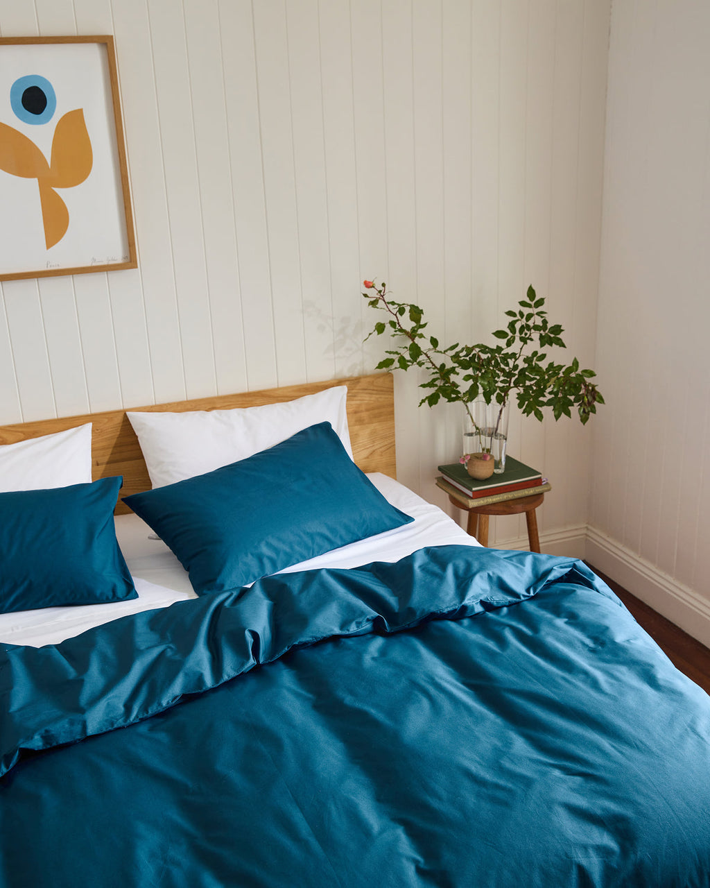 Aegean & Crisp White Organic Cotton Percale Bedding Bundle