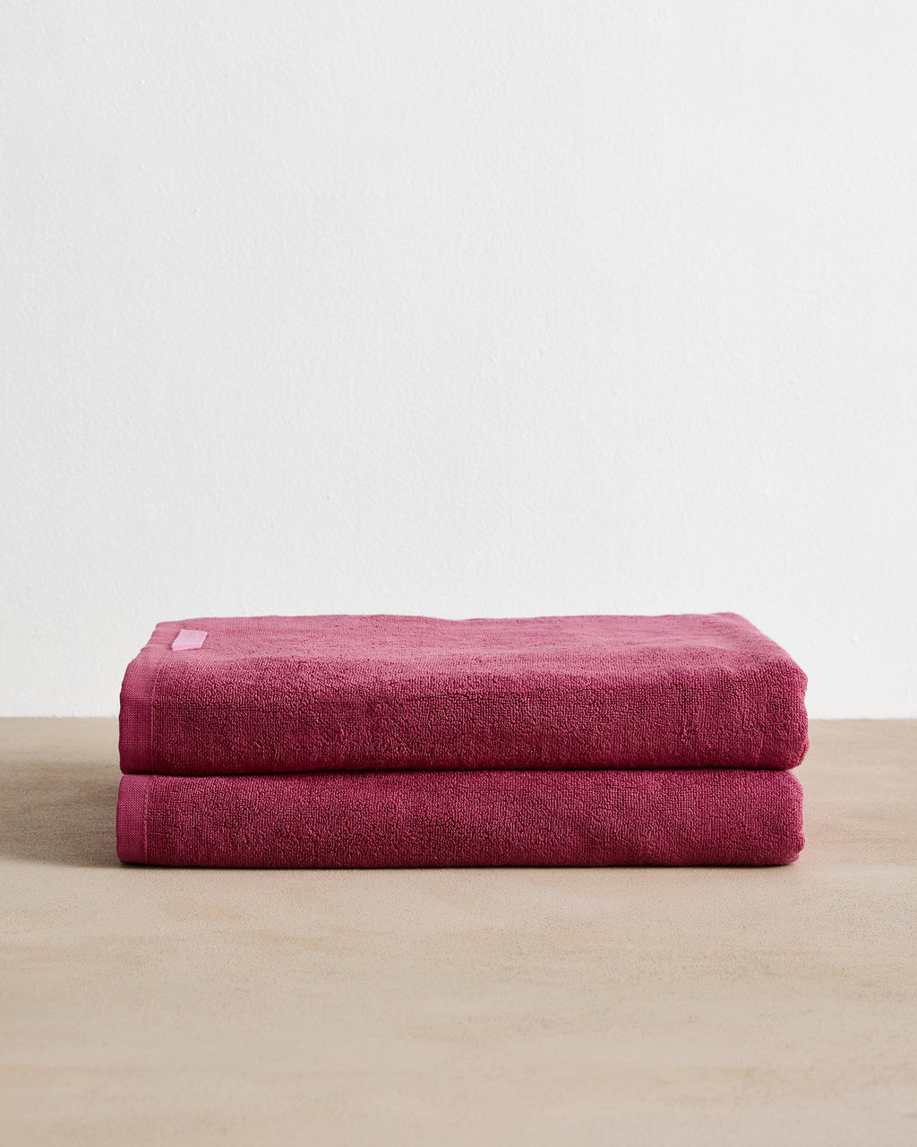 Berry Cotton Terry Bath Sheets (Set of Two)