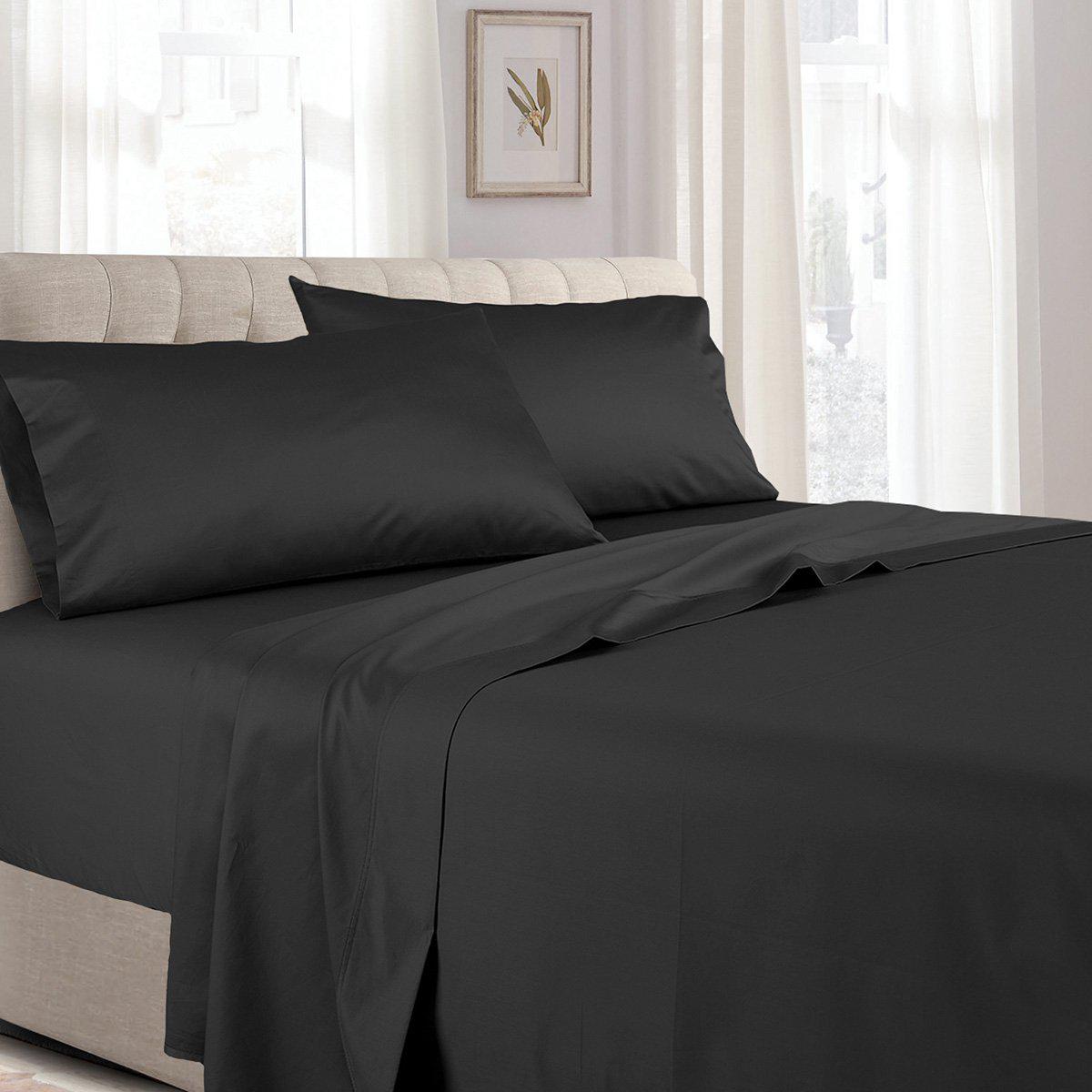 Split Adjustable Dual King Sheets - Solid 300 Thread count