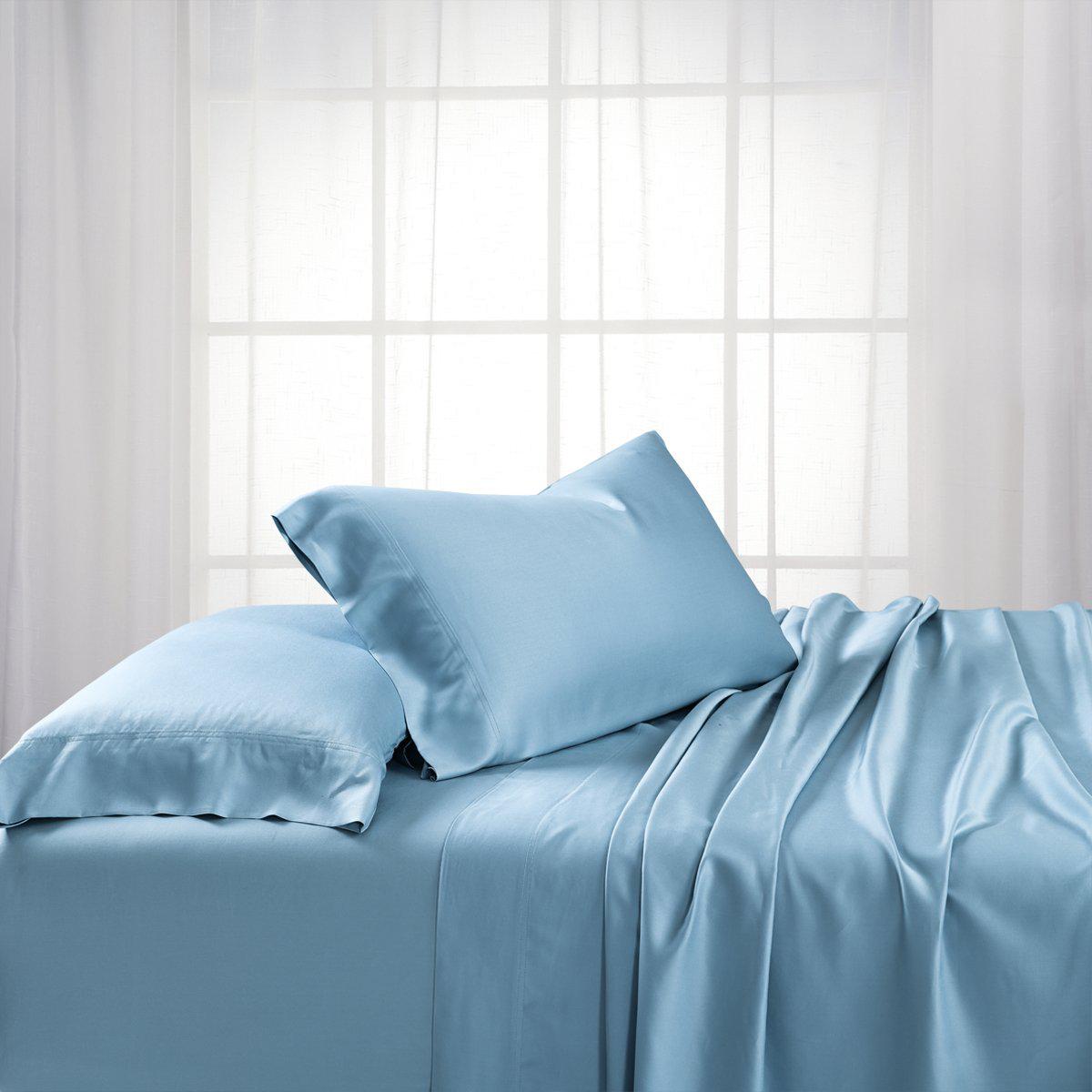 Split King Dual King Adjustable Bed Sheets Set - Bamboo Cotton (Hybrid)