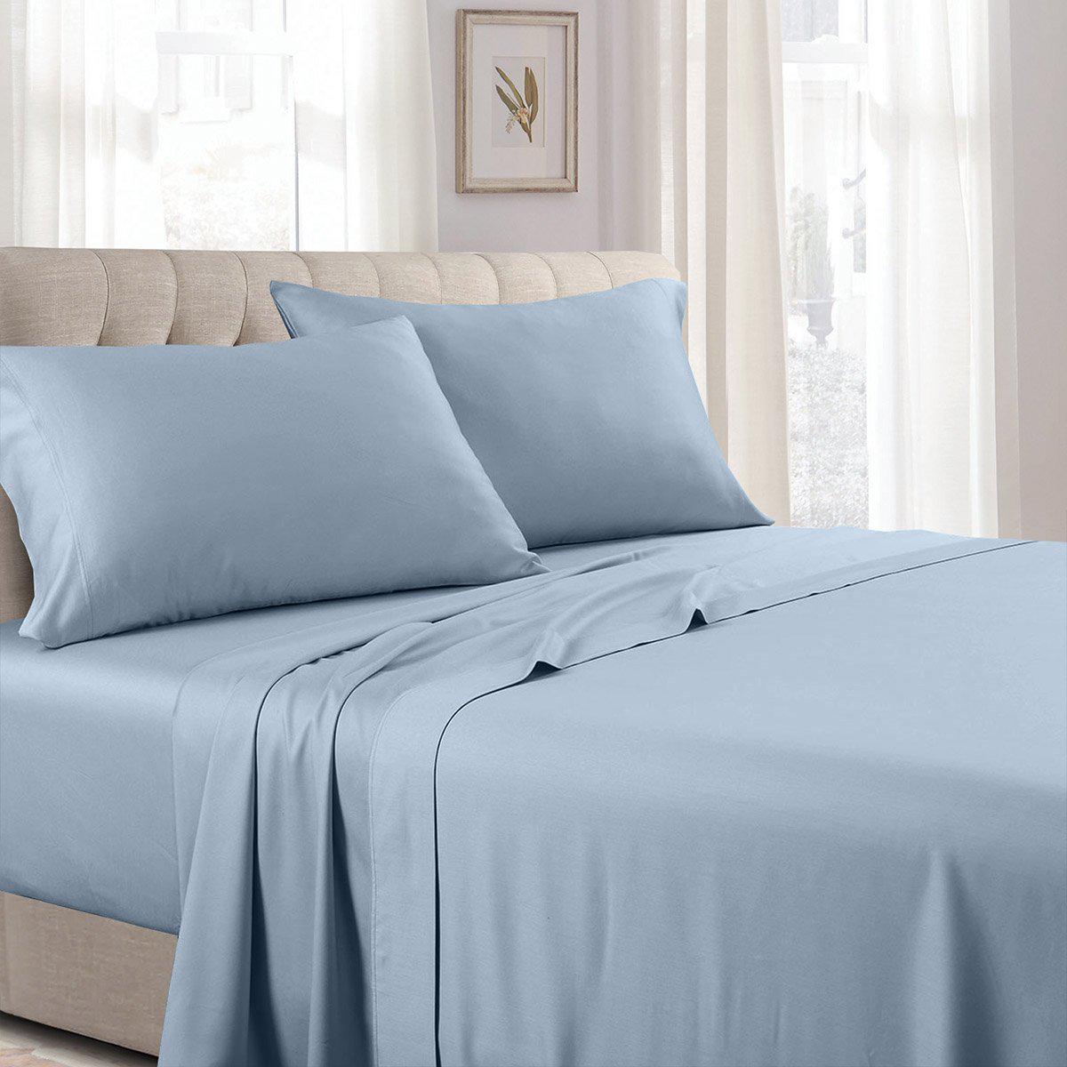 Split Adjustable Dual King Sheets - Solid 300 Thread count